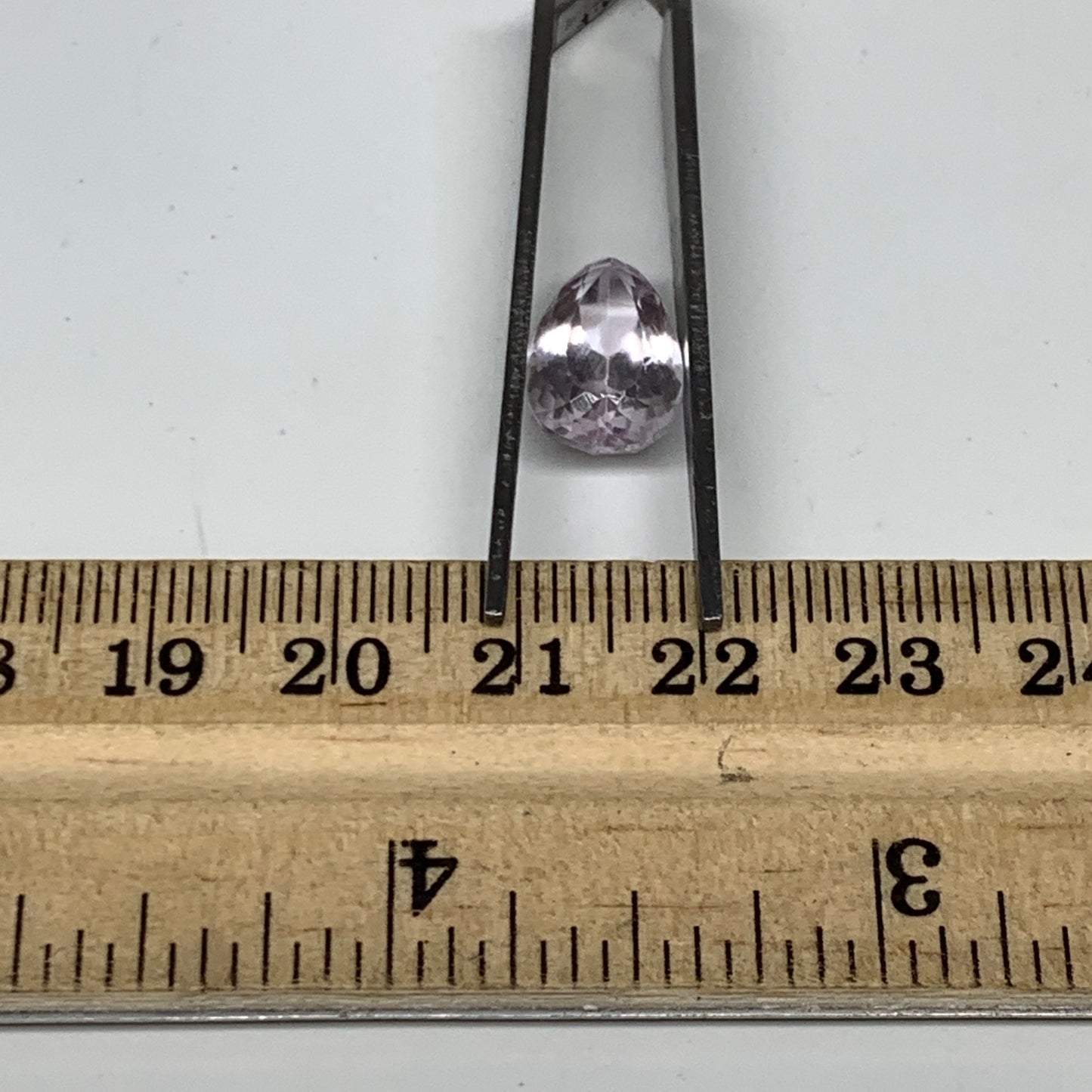 5.84cts, 13mmx9mmx6mm,Heated Kunzite Crystal Facetted Stone @Afghanistan,CTS228
