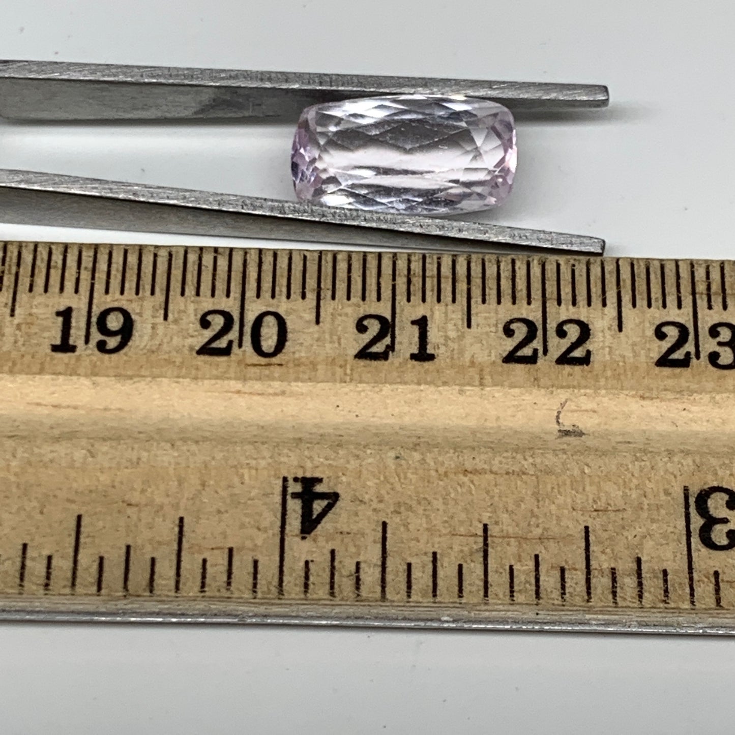 7.80cts, 15mmx8mmx6mm,Heated Kunzite Crystal Facetted Stone @Afghanistan,CTS231