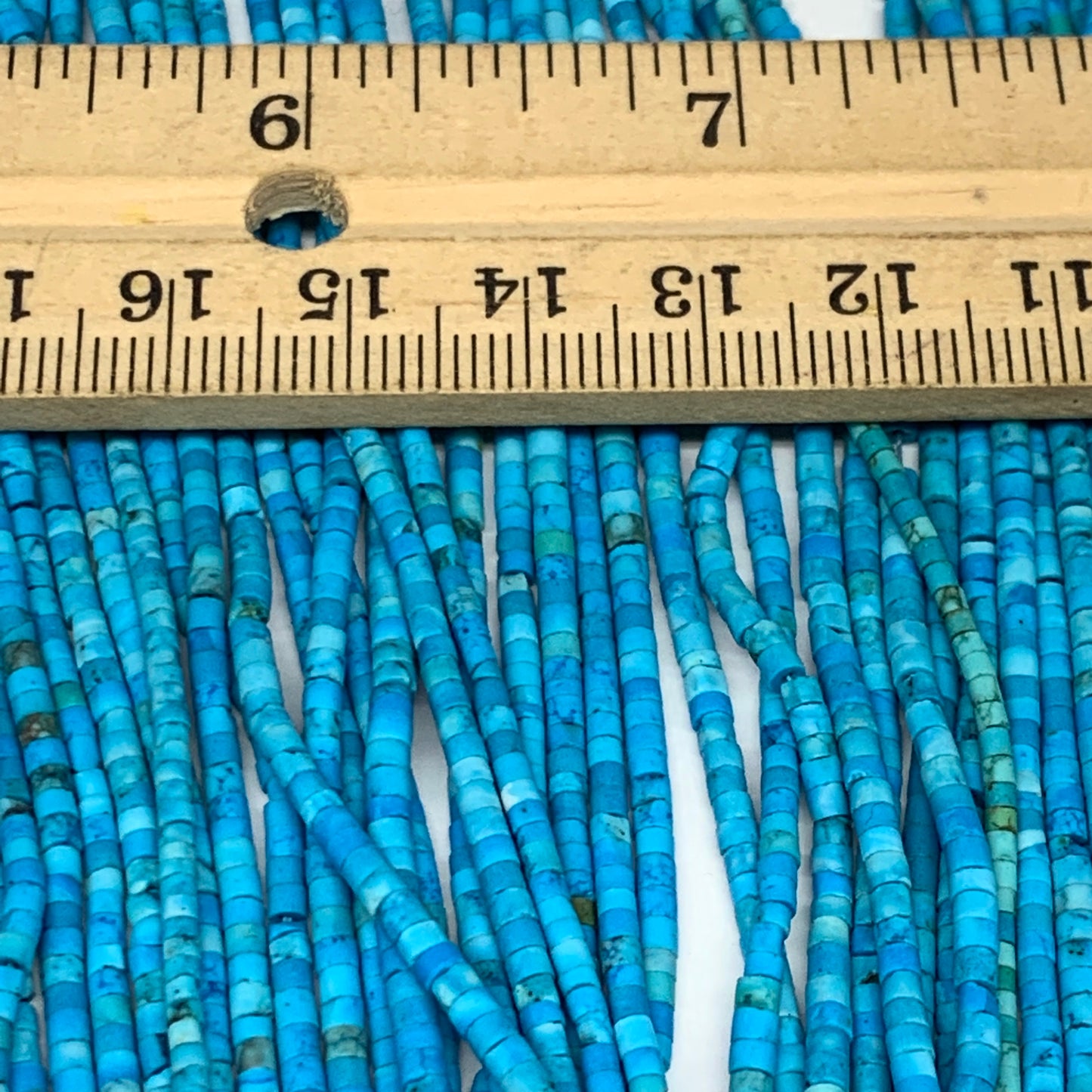 1 strand, 1-2mm, Tiny Size Synthetic Turquoise Beads Strand Tube @Afghanistan, B