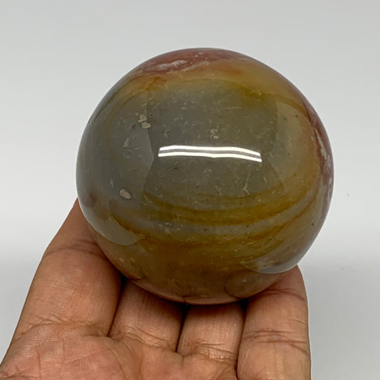292.8g, 2.4" (61mm), Polychrome Jasper Sphere Ball Crystal Reiki @Madagascar, B1