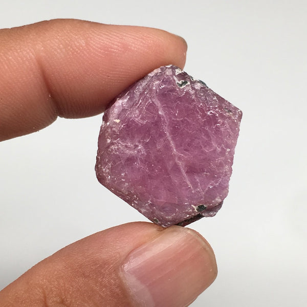14.7g, 24mm x 22mm, Natural Ruby Crystal Slice Corundum Mineral Specimen, RC21