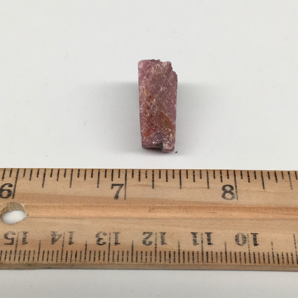9.7g, 22mm x 21mm, Natural Ruby Crystal Slice Corundum Mineral Specimen, RC28