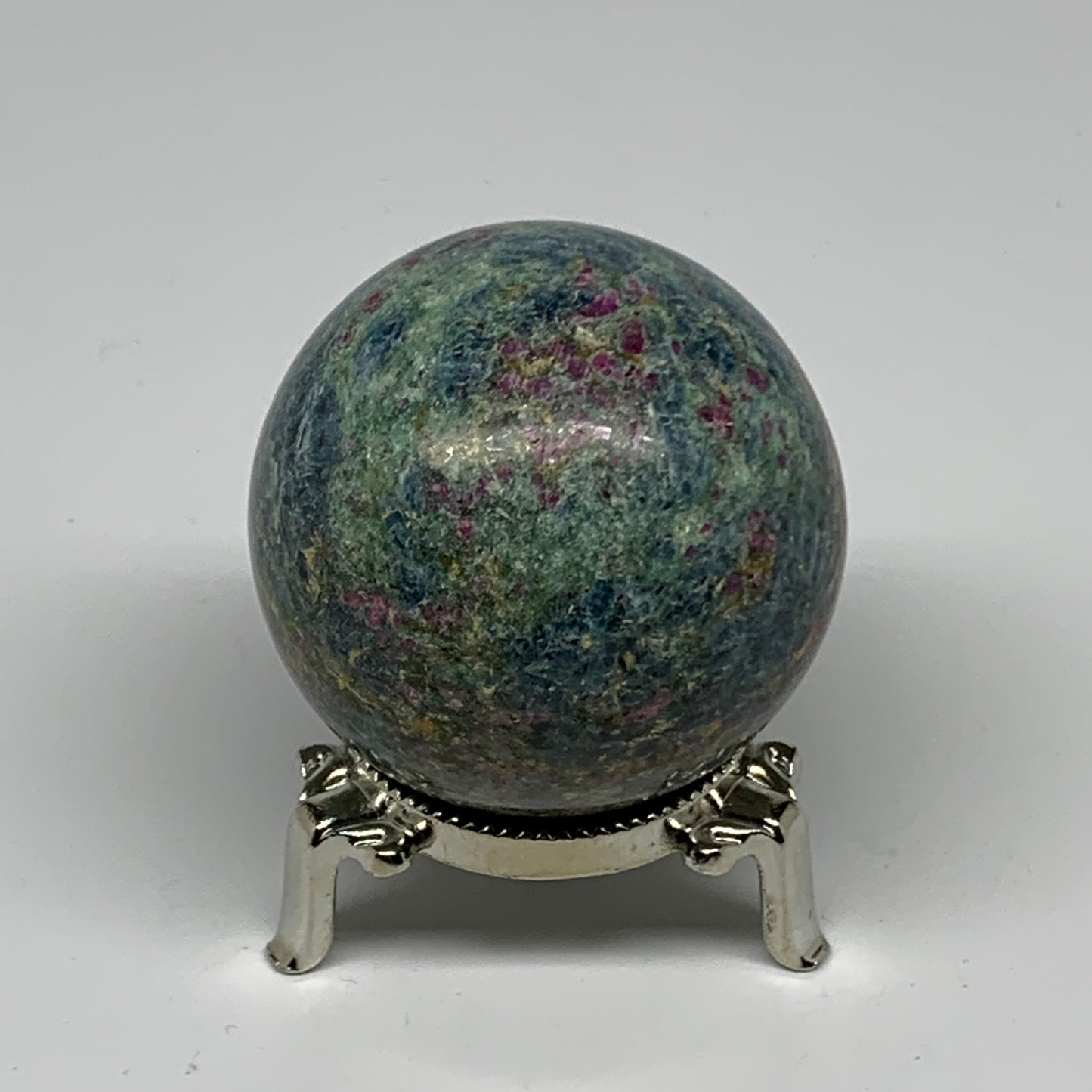 301.1g, 2.2"(56mm),Zoisite with Ruby Sphere Sphere Ball Crystal @India, B25036