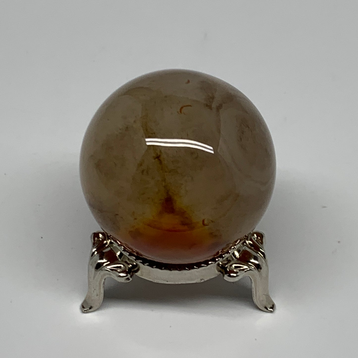 89.3g, 1.6"(40mm),Natural Small Sardonyx Sphere Ball Crystal @Brazil, B22997