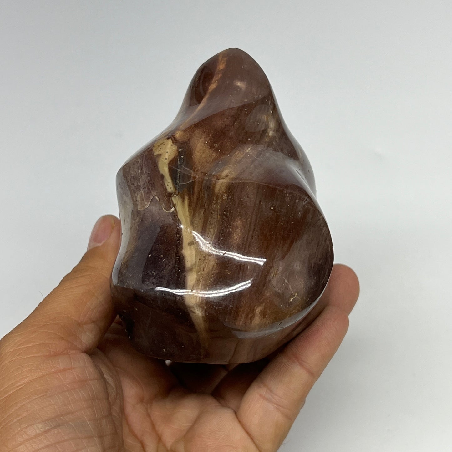 540g,3.6"x3.3"x2.5" Natural Polychrome Jasper Flame Gemstones @Madagascar,B19507
