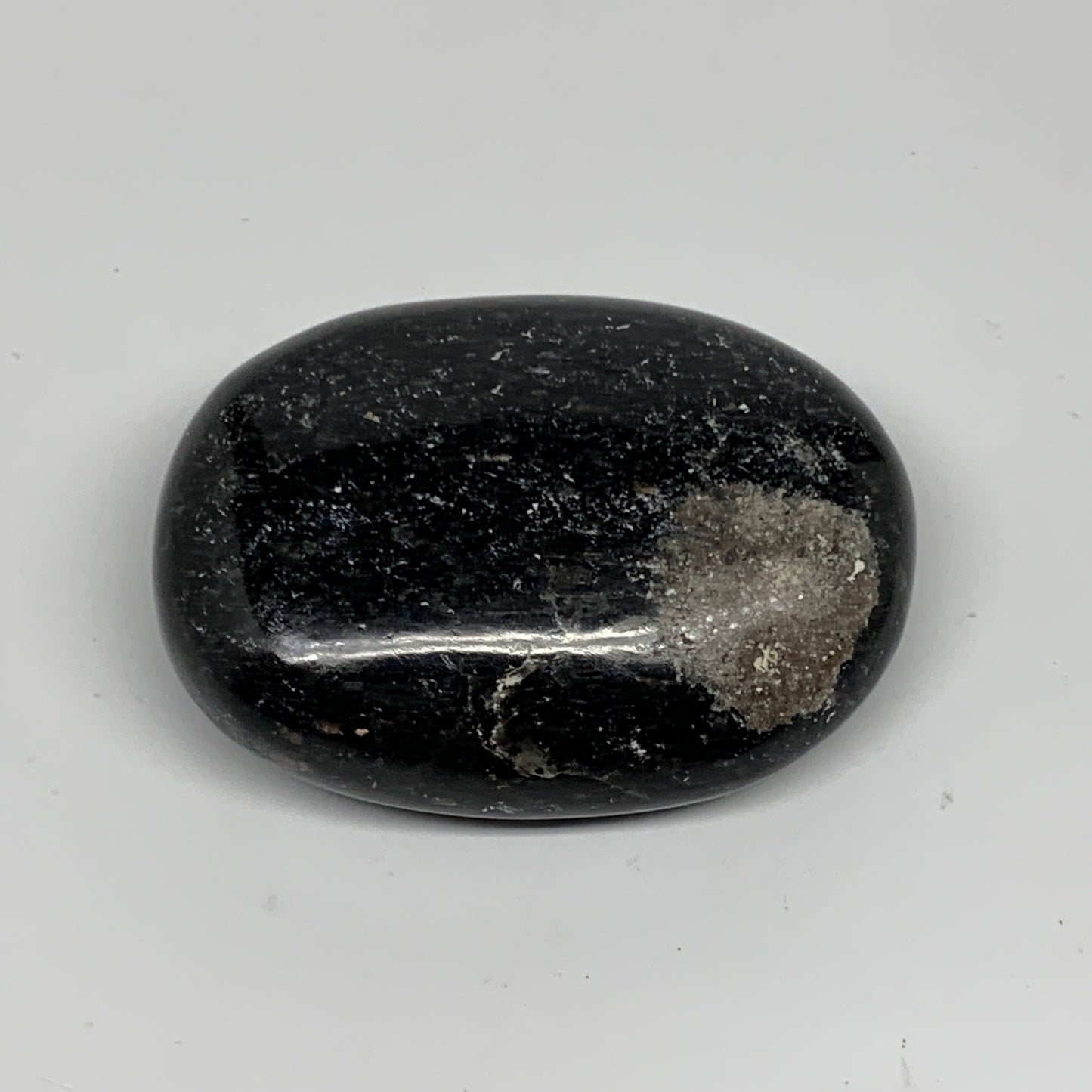 94.3g,2.3"x1.7"x0.8", Labradorite Palm-stone Tumbled Reiki @Madagascar,B25058