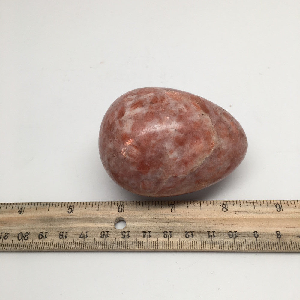 264.8 Grams Natural Handmade Gemstone Sunstone Crystal Egg from India, IE04 - watangem.com