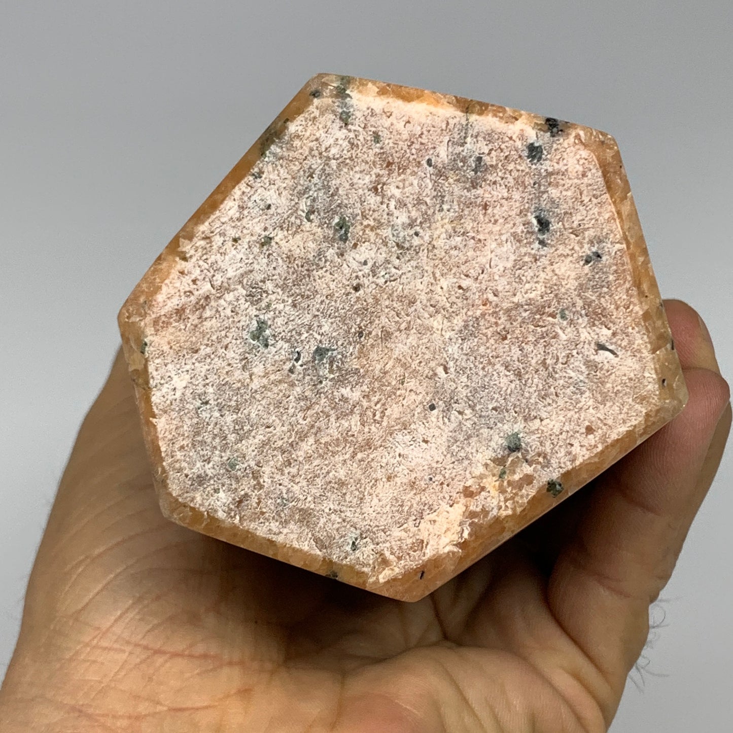 2095g, 10.75"x3"x2.5" Orange Calcite Tower Point Crystal @Madagascar,B15067