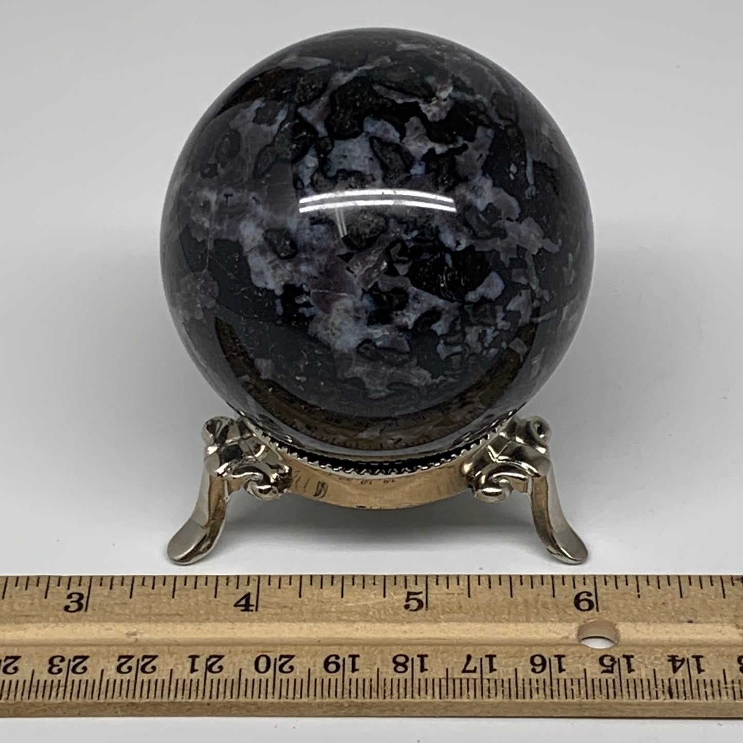 413.9g, 2.6" Natural Indigo Gabbro Spheres Gemstone, Reiki, @Madagascar,B4636