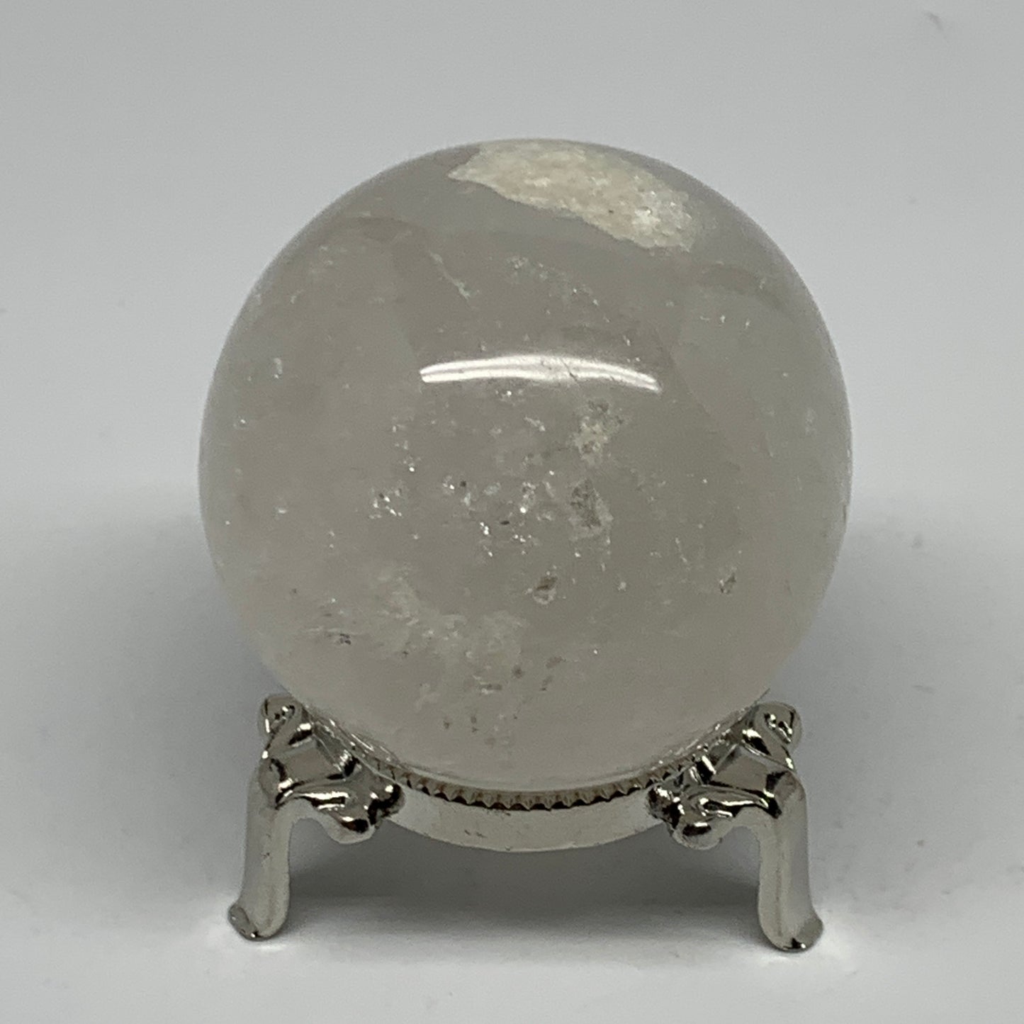 257.8g, 2.3" (57mm), Natural Quartz Sphere Crystal Gemstone Ball @Brazil, B22248