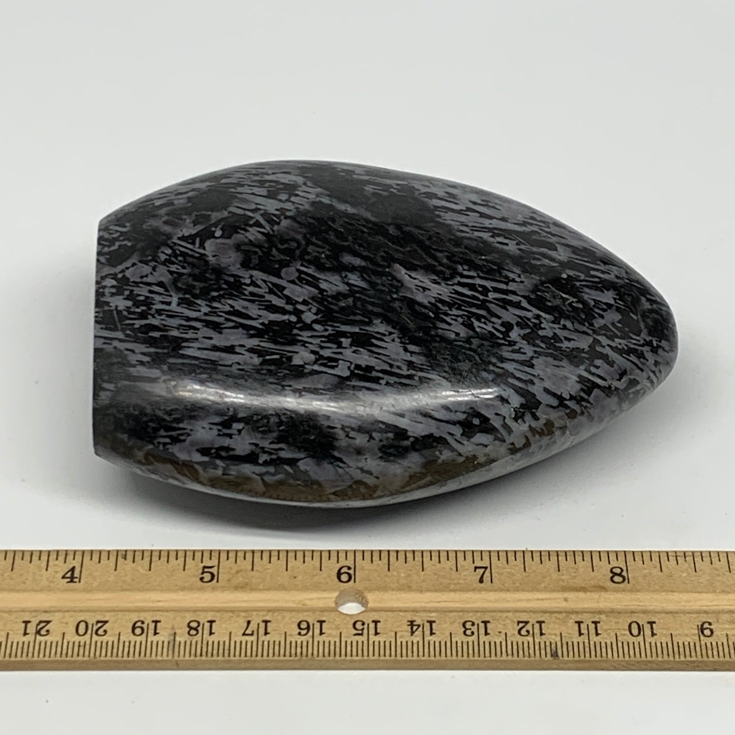 680g, 4.5"x3.1"x1.8" Indigo Gabro Merlinite Freeform Polished @Madagascar, B1821