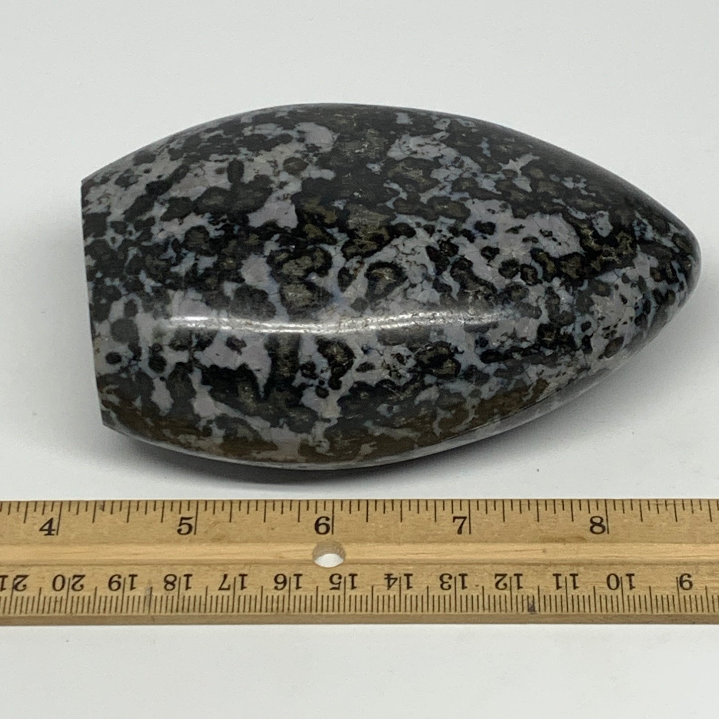 745g, 4.6"x3"x1.9" Indigo Gabro Merlinite Freeform Polished @Madagascar, B18217