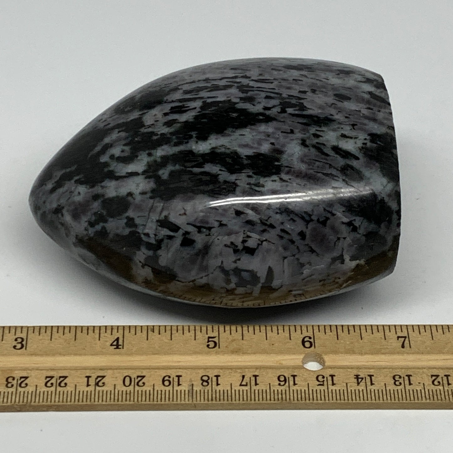 665g, 3.9"x3"x2.2" Indigo Gabro Merlinite Freeform Polished @Madagascar, B18219