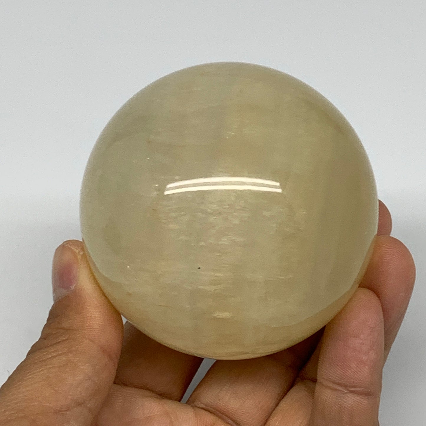 463.8g, 2.6" (65mm), Fluorite Sphere Ball Gemstone Crystal @Madagascar, B25389