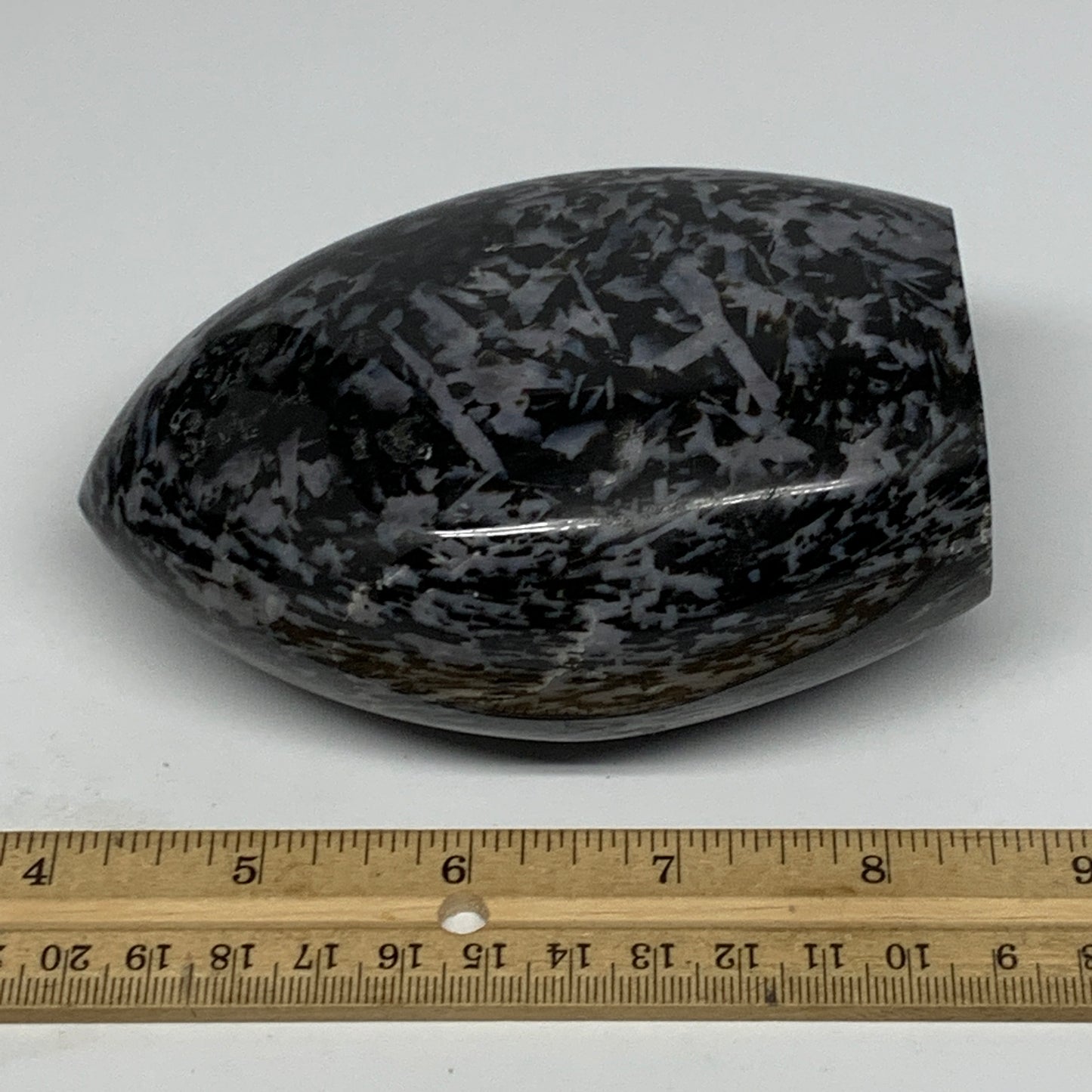810g, 4.5"x3.2"x2.1" Indigo Gabro Merlinite Freeform Polished @Madagascar, B1822