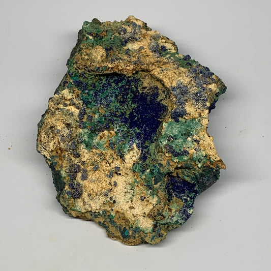 2080g, 9.5"x5.7"x1.8", Rough Azurite Malachite Mineral Specimen @Morocco, B10917