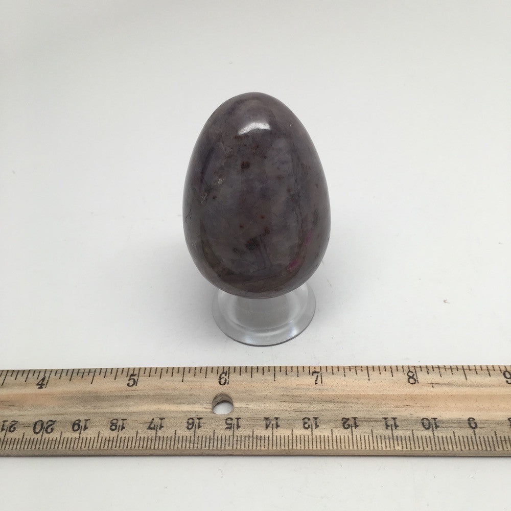 145.2 Grams Natural Gemstone Ruby in Crystal Feldspar Egg @India, IE110 - watangem.com