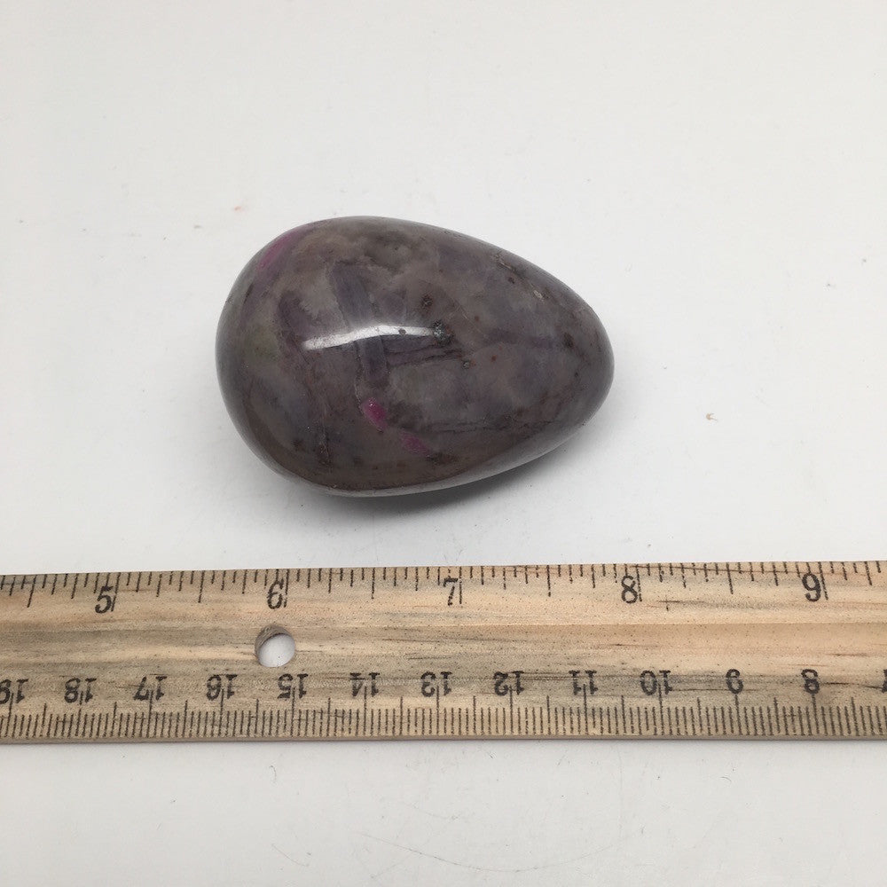 145.2 Grams Natural Gemstone Ruby in Crystal Feldspar Egg @India, IE110 - watangem.com