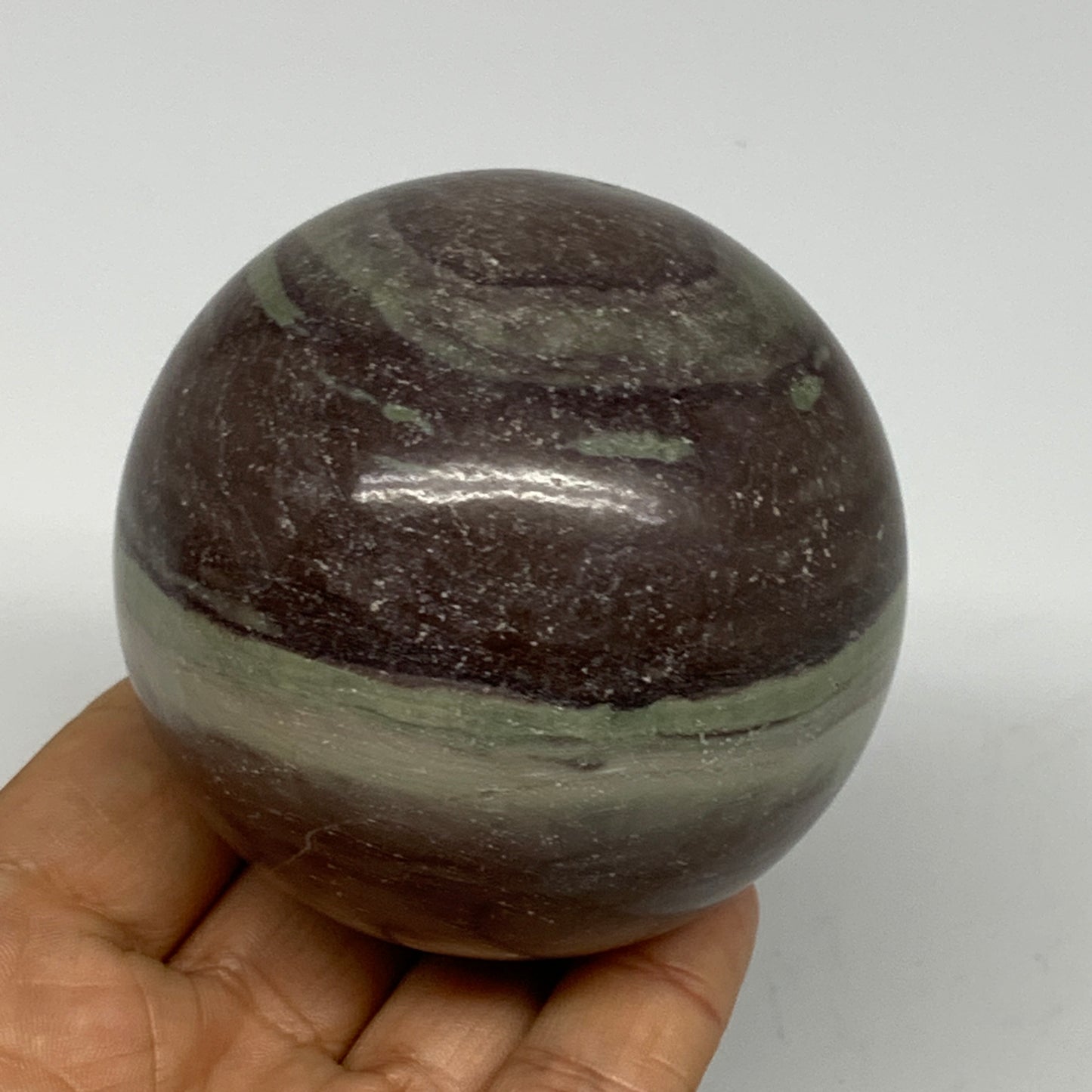 0.99 lbs, 2.6"(67mm) Red Jasper Sphere Gemstone,Healing Crystal, B25426