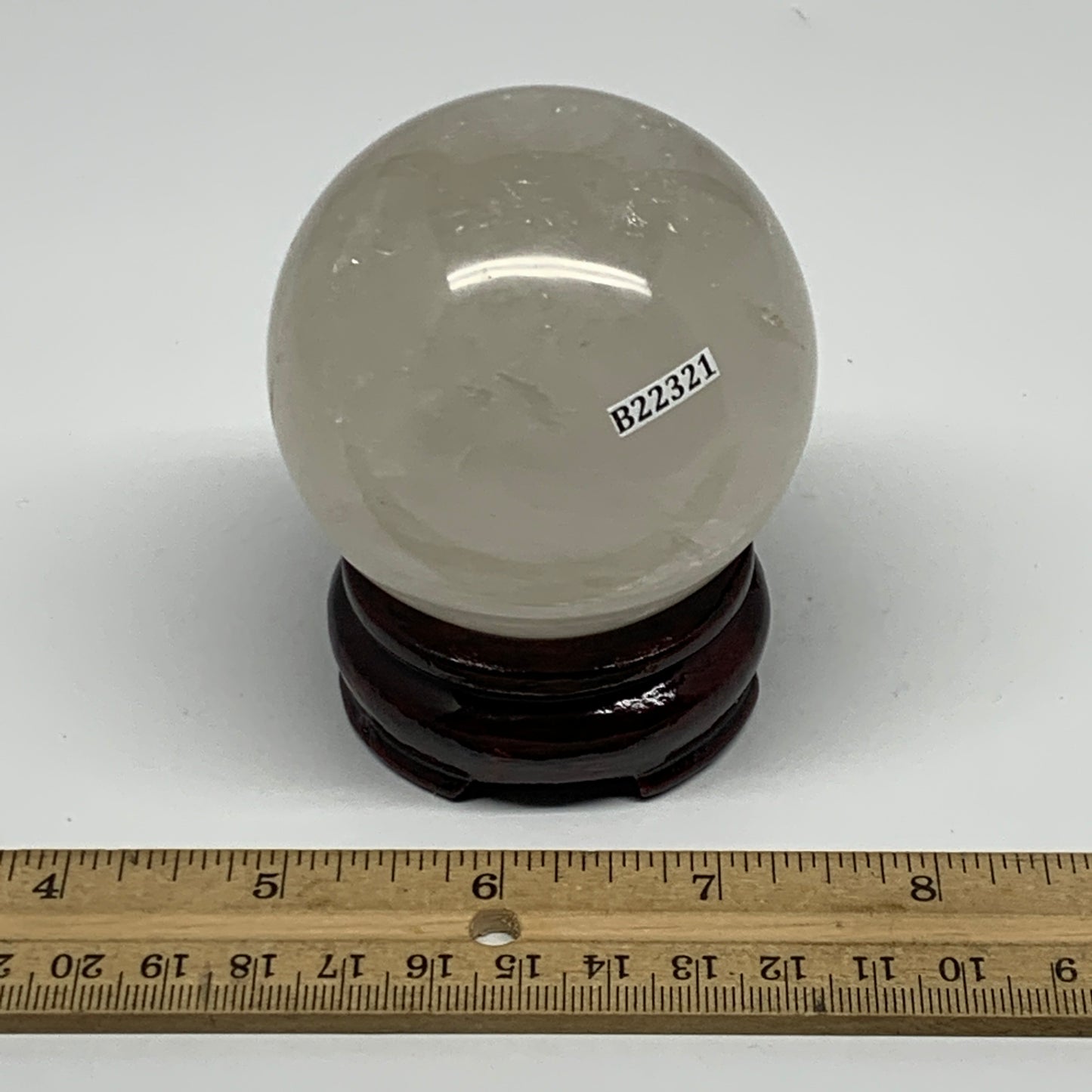 375.2g, 2.5"(64mm), Natural Quartz Sphere Crystal Gemstone Ball @Brazil, B22321