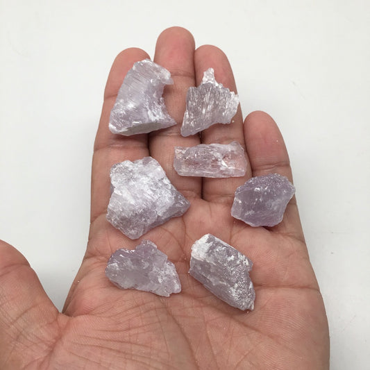 51.8 Grams,7pcs, Natural Rough Lavender Pink Kunzite Crystal @Afghanistan,KUN228 - watangem.com