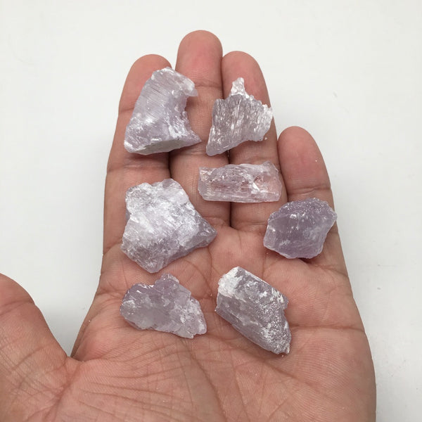 51.8 Grams,7pcs, Natural Rough Lavender Pink Kunzite Crystal @Afghanistan,KUN228 - watangem.com