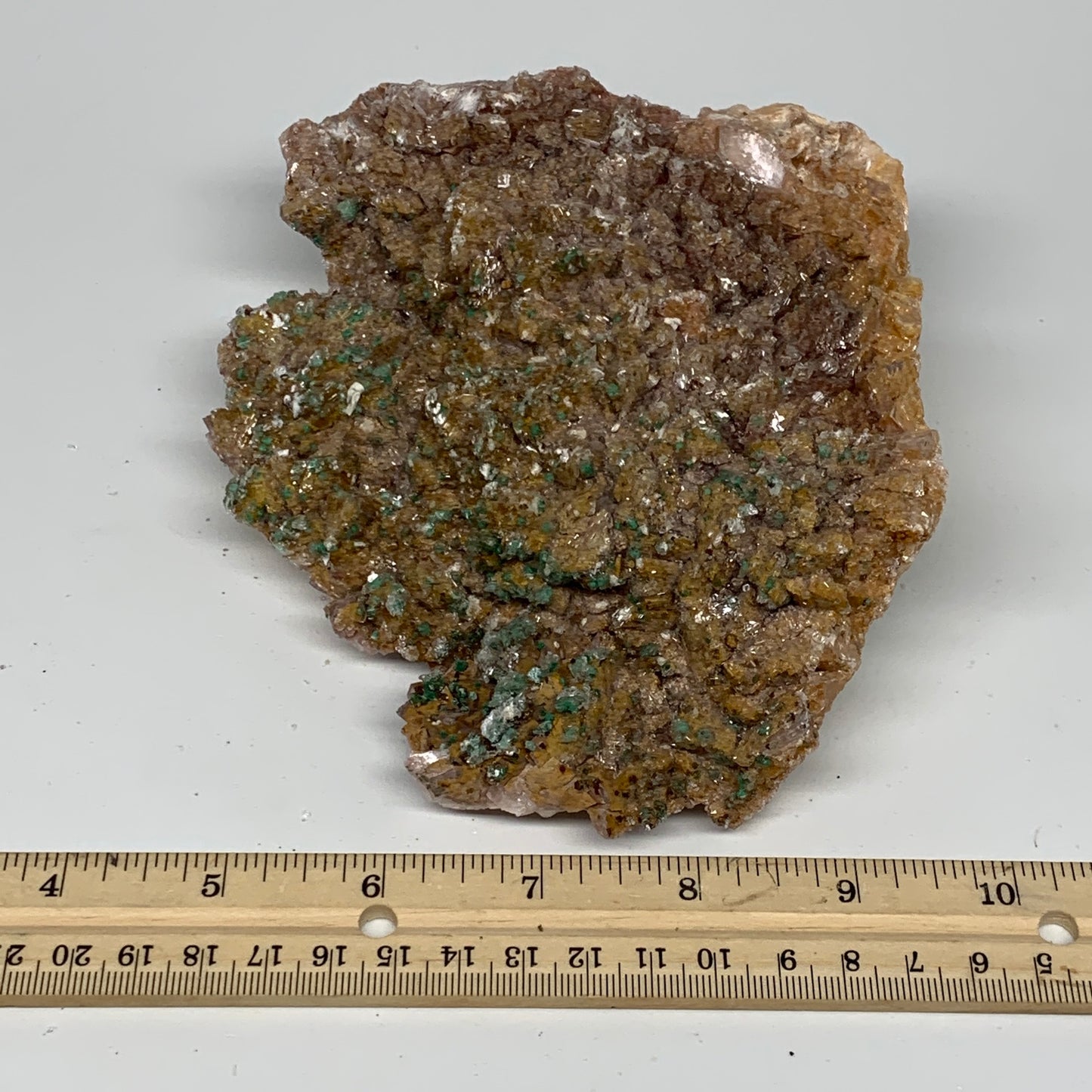 1066g, 6"x5.4"x2.1", Brochantite on Dolomite Matrix Mineral Specimen, B11009
