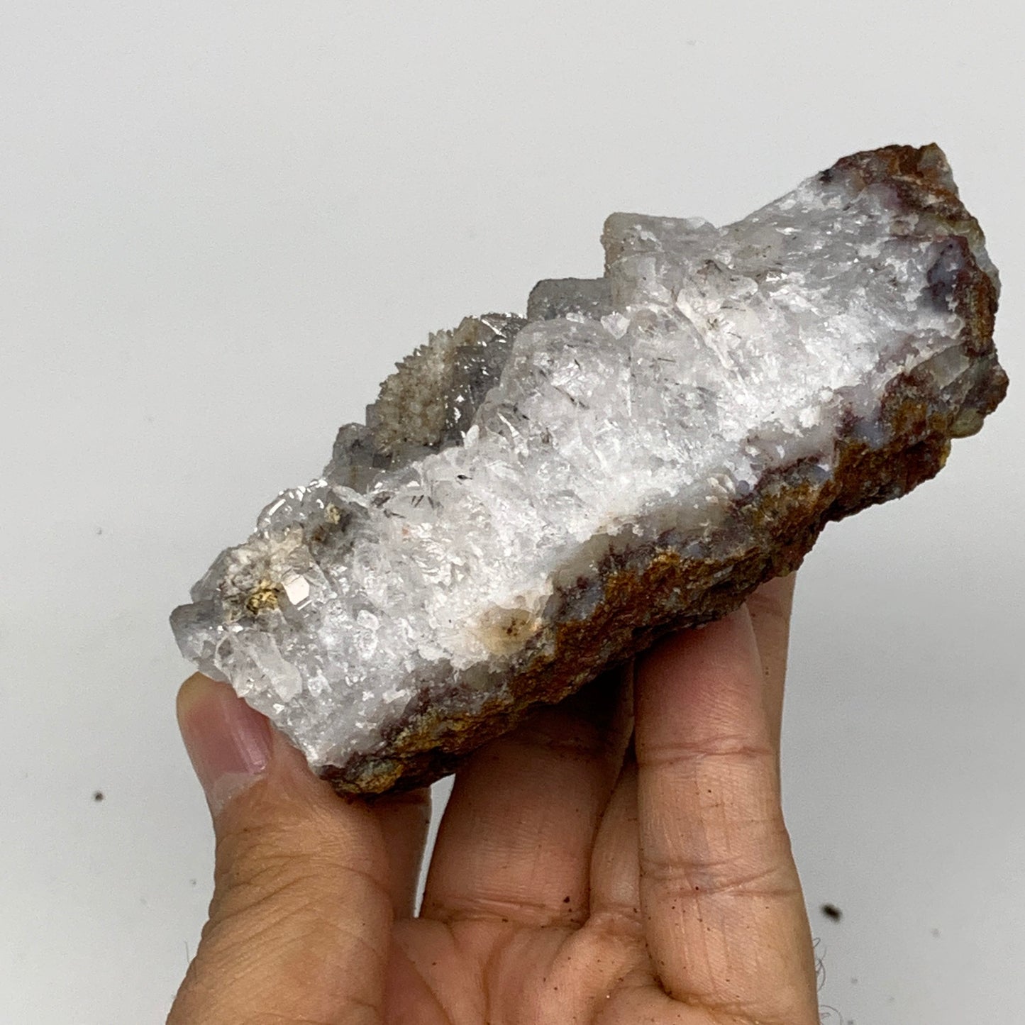 253.1g, 4"x2.1"x1.6", Rare Manganese Cluster With Quartz Mineral Specimen,B11027