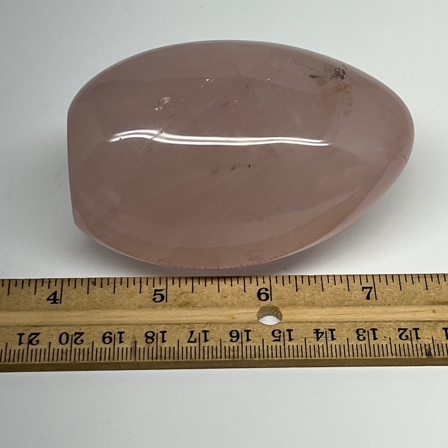 342.6g,3.3"x2.3"x1.8" Rose Quartz Crystal Freeform Polished Crystal, B20663