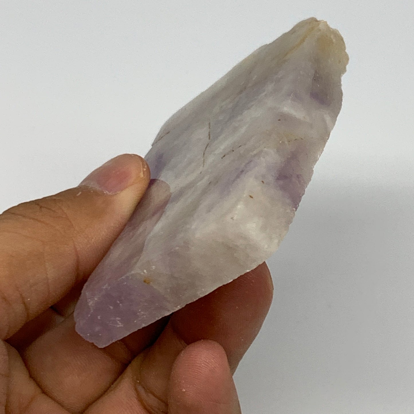 97.7g, 3.1"x2.2"x0.5", One face polished Banned Amethyst, One face semi polished