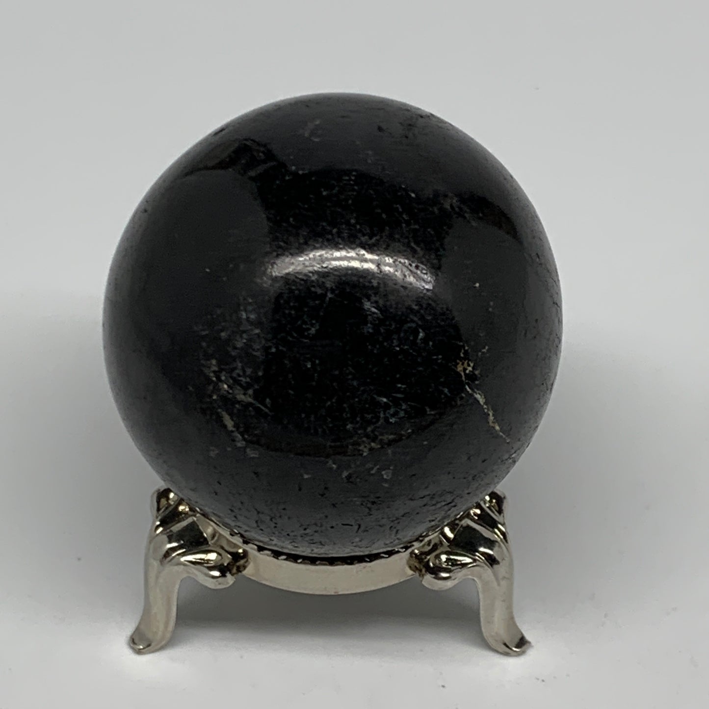 158.7g,1.8"(46mm), Natural Black Tourmaline Sphere Ball Gemstone @Brazil,B22405