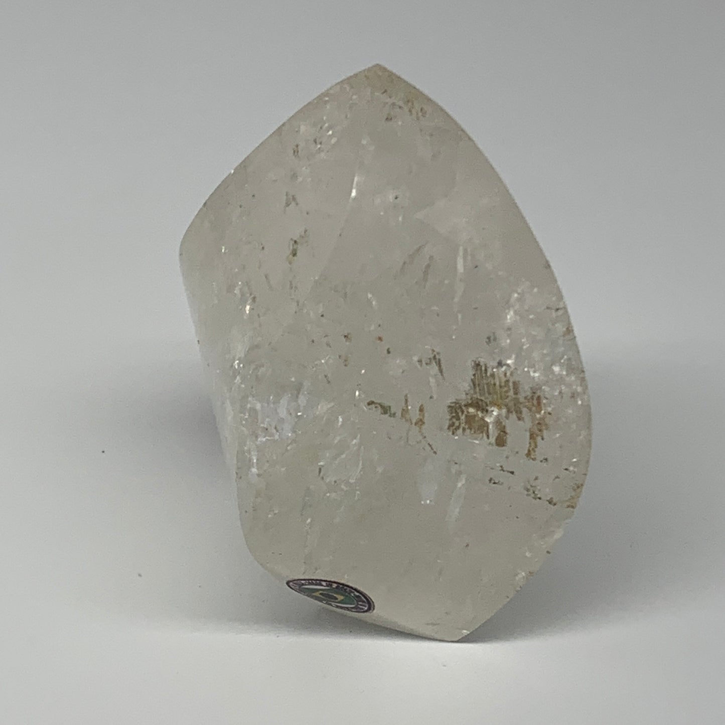 478.3g, 3.6"x3"x2.3", Natural Quartz Flame Polished Crystal @Brazil, B19145