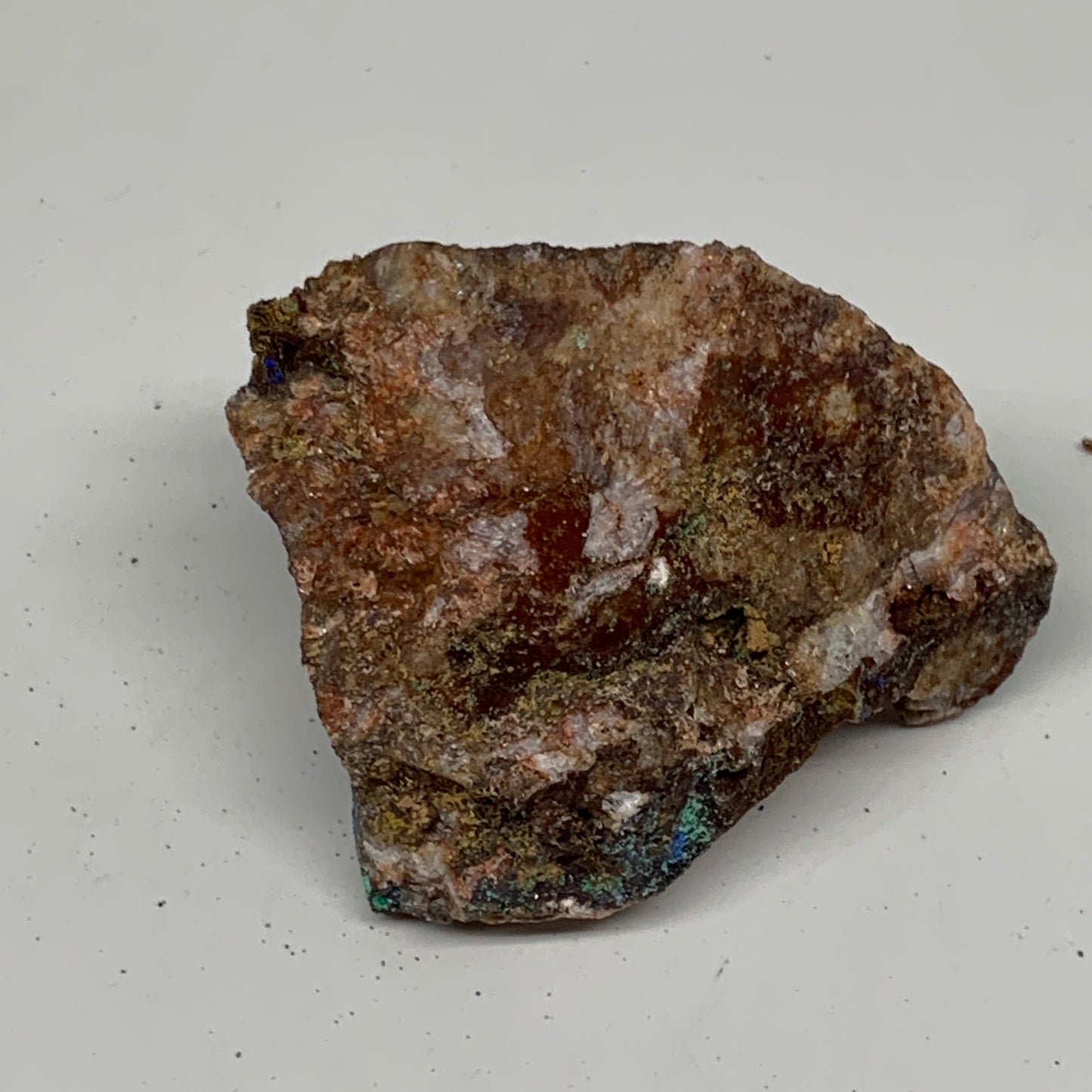 124.1g, 2.4"x2.1"x1.6", Azurite Malachite Cerussite Mineral Specimen @Morocco, B