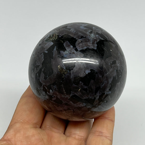 469.7g,2.7" (67mm) Indigo Gabbro Spheres Merlinite Gemstone @Madagascar,B19795