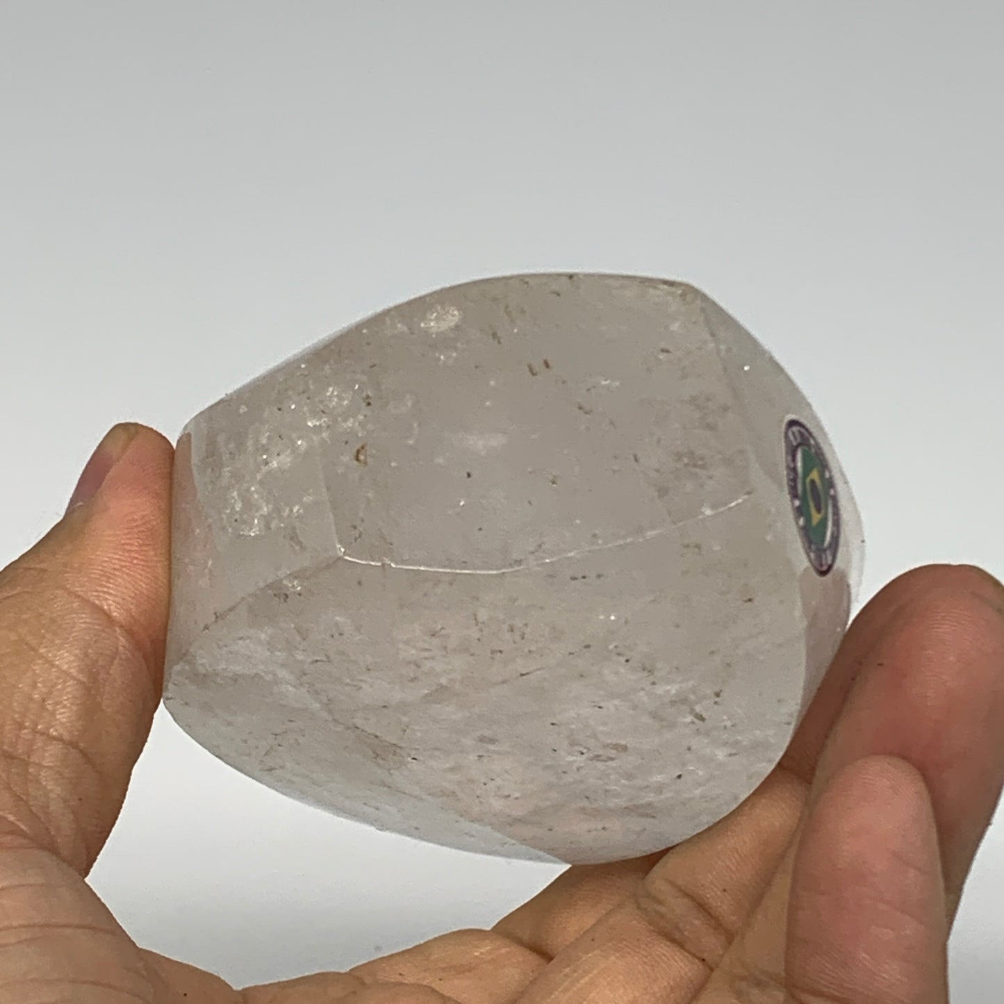 309.4g, 3.6"x2.6"x1.5", Natural Quartz Flame Polished Crystal @Brazil, B19156