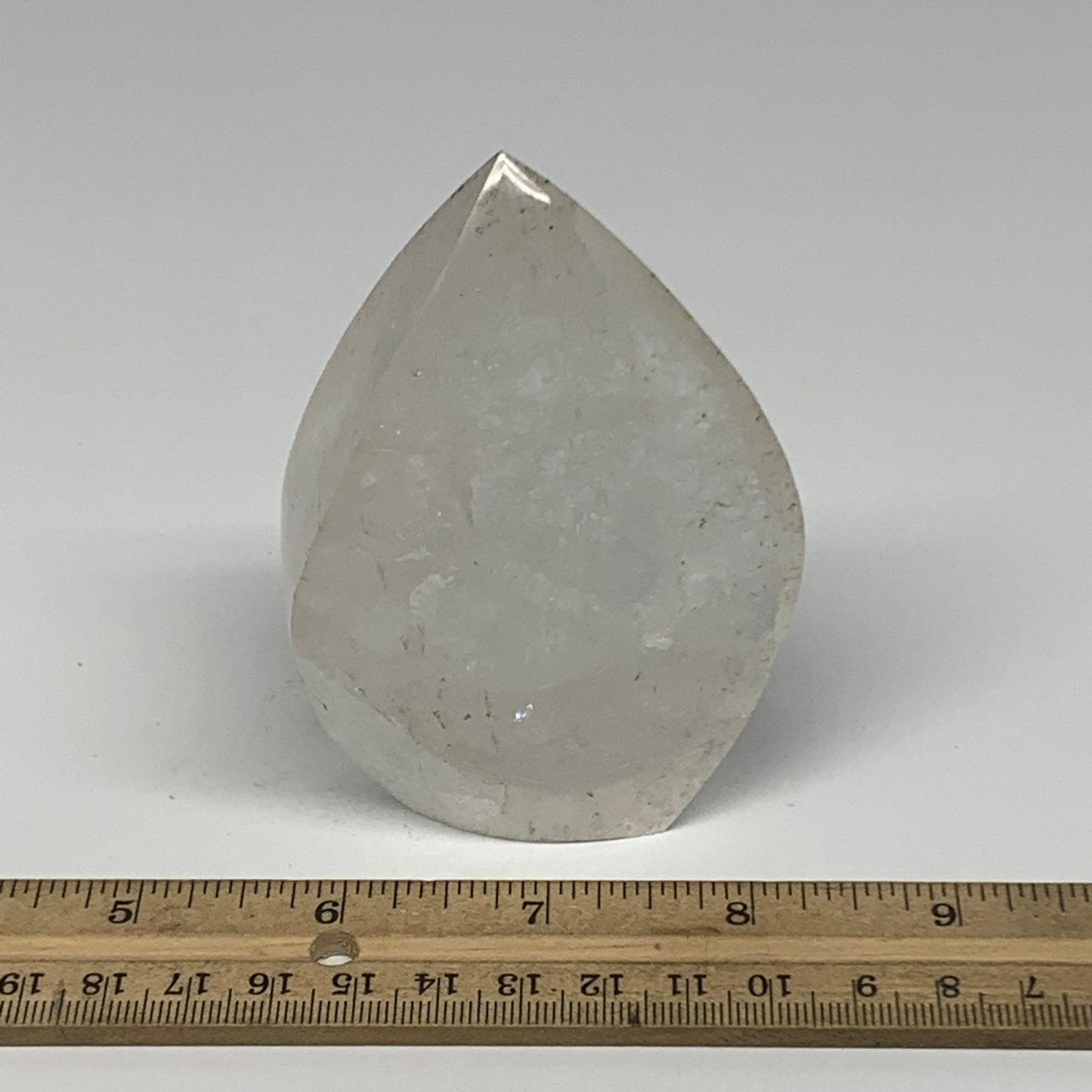 309.4g, 3.6"x2.6"x1.5", Natural Quartz Flame Polished Crystal @Brazil, B19156