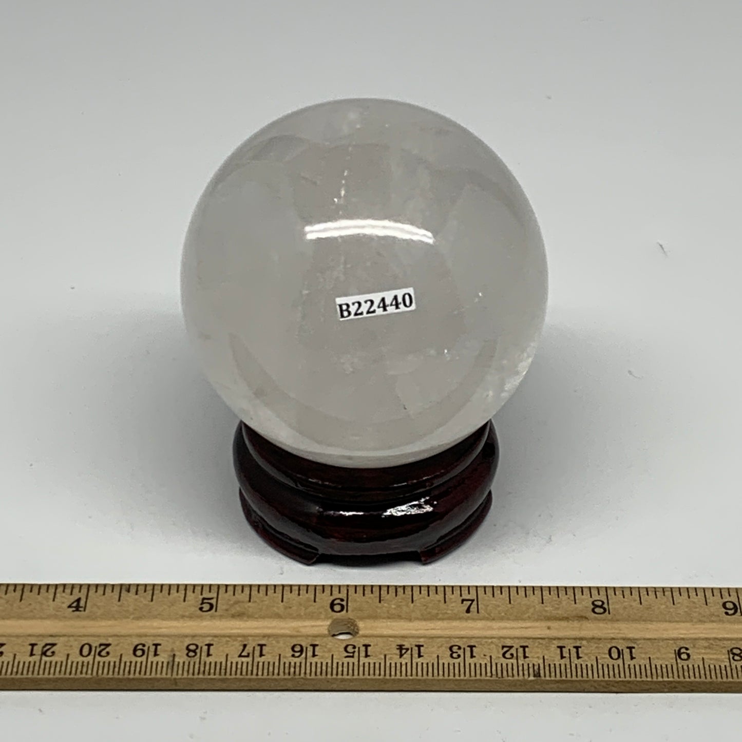 520g, 2.8"(72mm), Quartz Sphere Crystal Gemstone Ball @Brazil, B22440