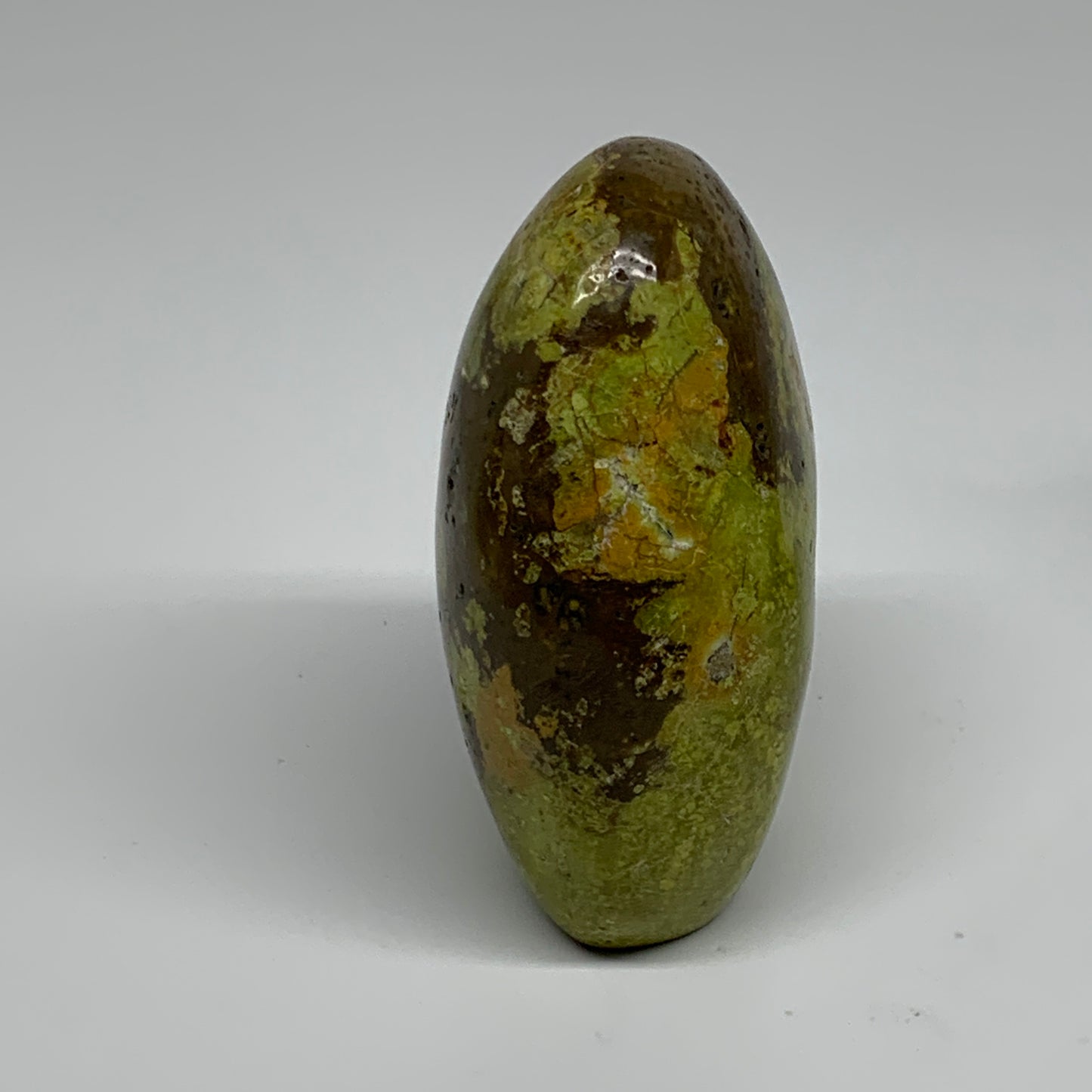 0.92 lbs, 3.6"x3"x1.8", Green Opal Crystal Freeform Polished Gemstone, B34153