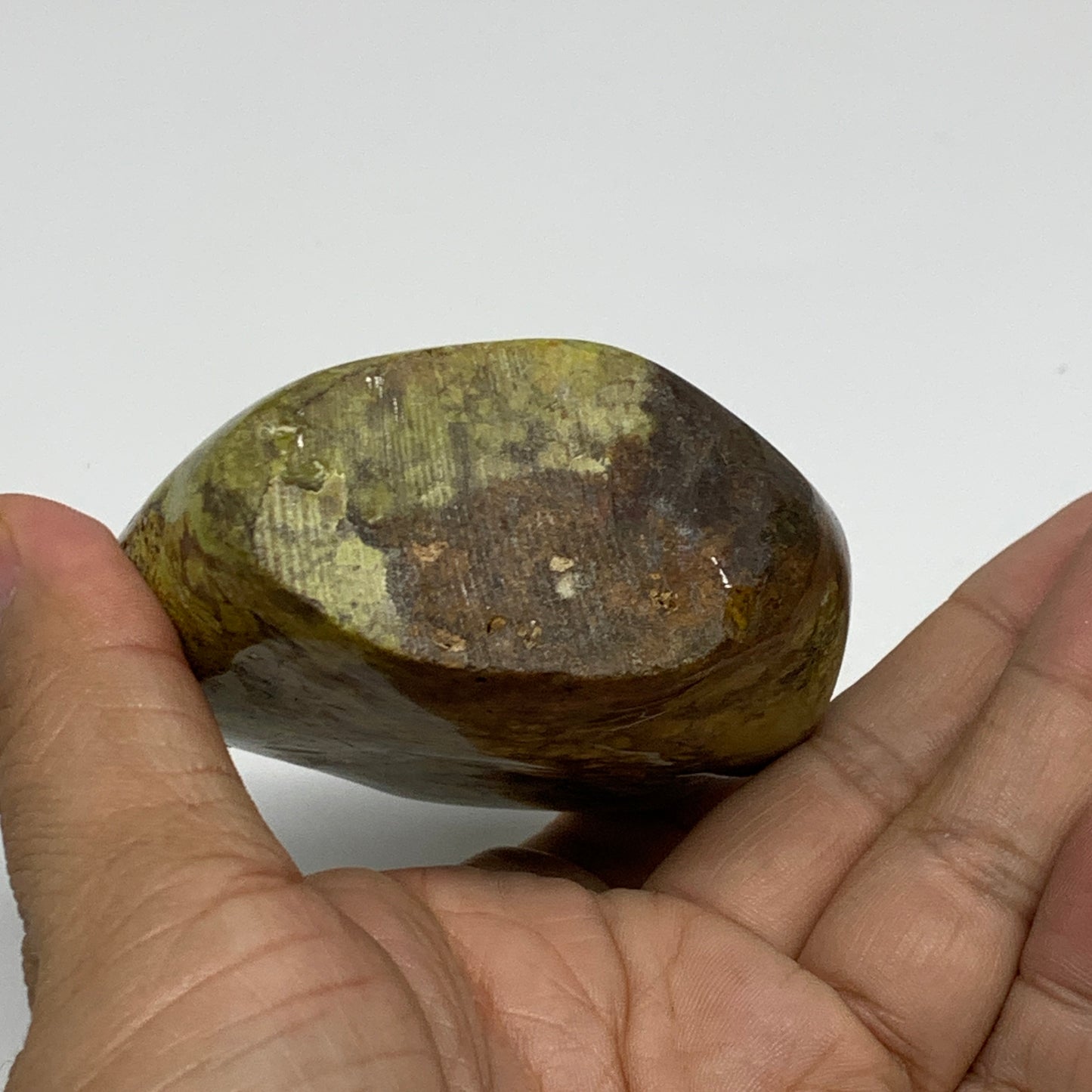 0.62 lbs, 3"x2.8"x1.4", Green Opal Crystal Freeform Polished Gemstone, B34157