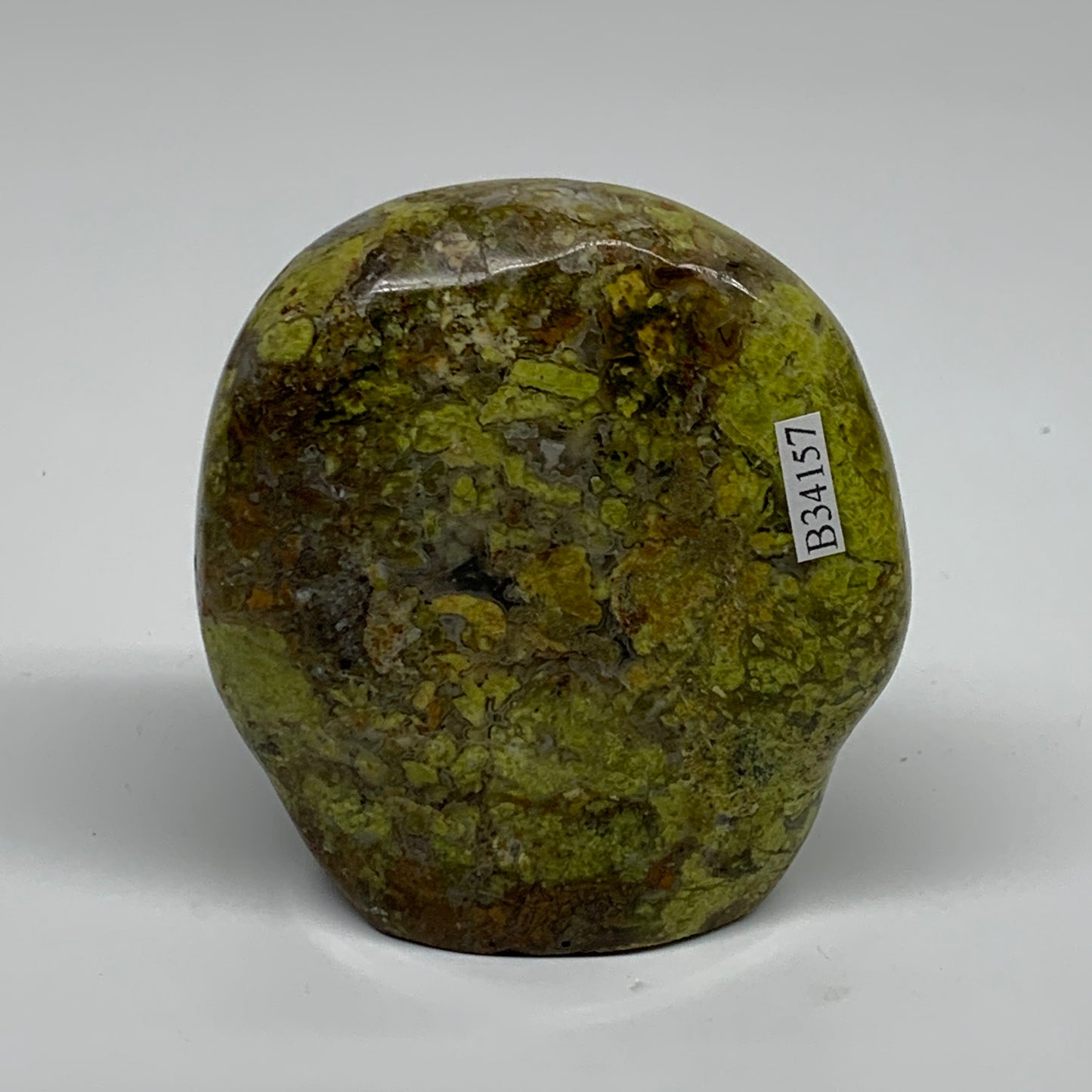 0.62 lbs, 3"x2.8"x1.4", Green Opal Crystal Freeform Polished Gemstone, B34157