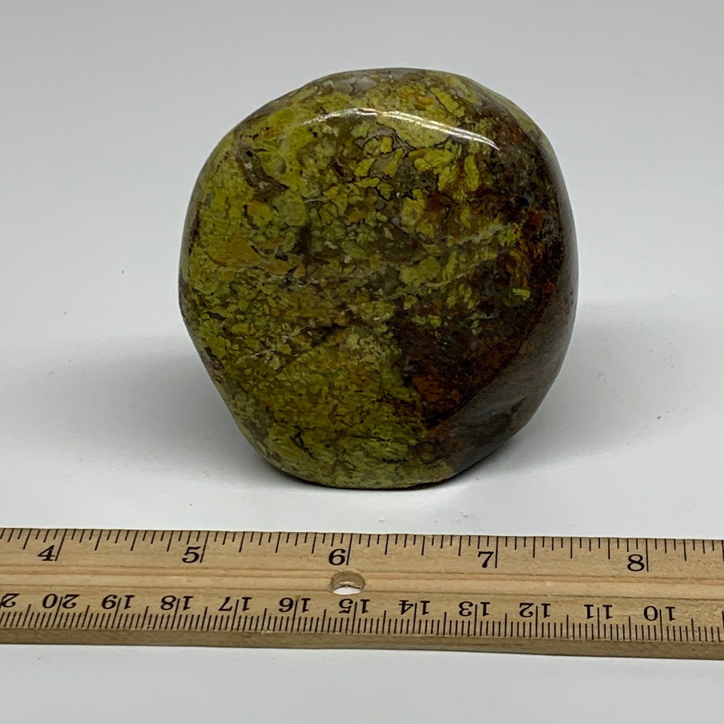 0.62 lbs, 3"x2.8"x1.4", Green Opal Crystal Freeform Polished Gemstone, B34157