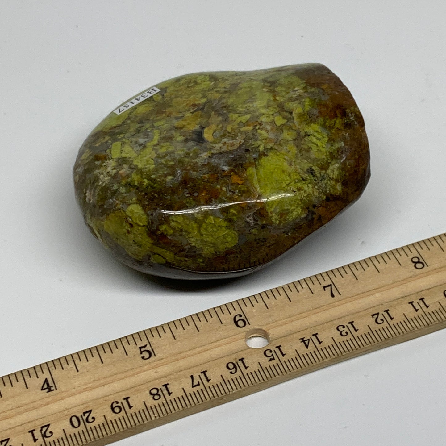 0.62 lbs, 3"x2.8"x1.4", Green Opal Crystal Freeform Polished Gemstone, B34157