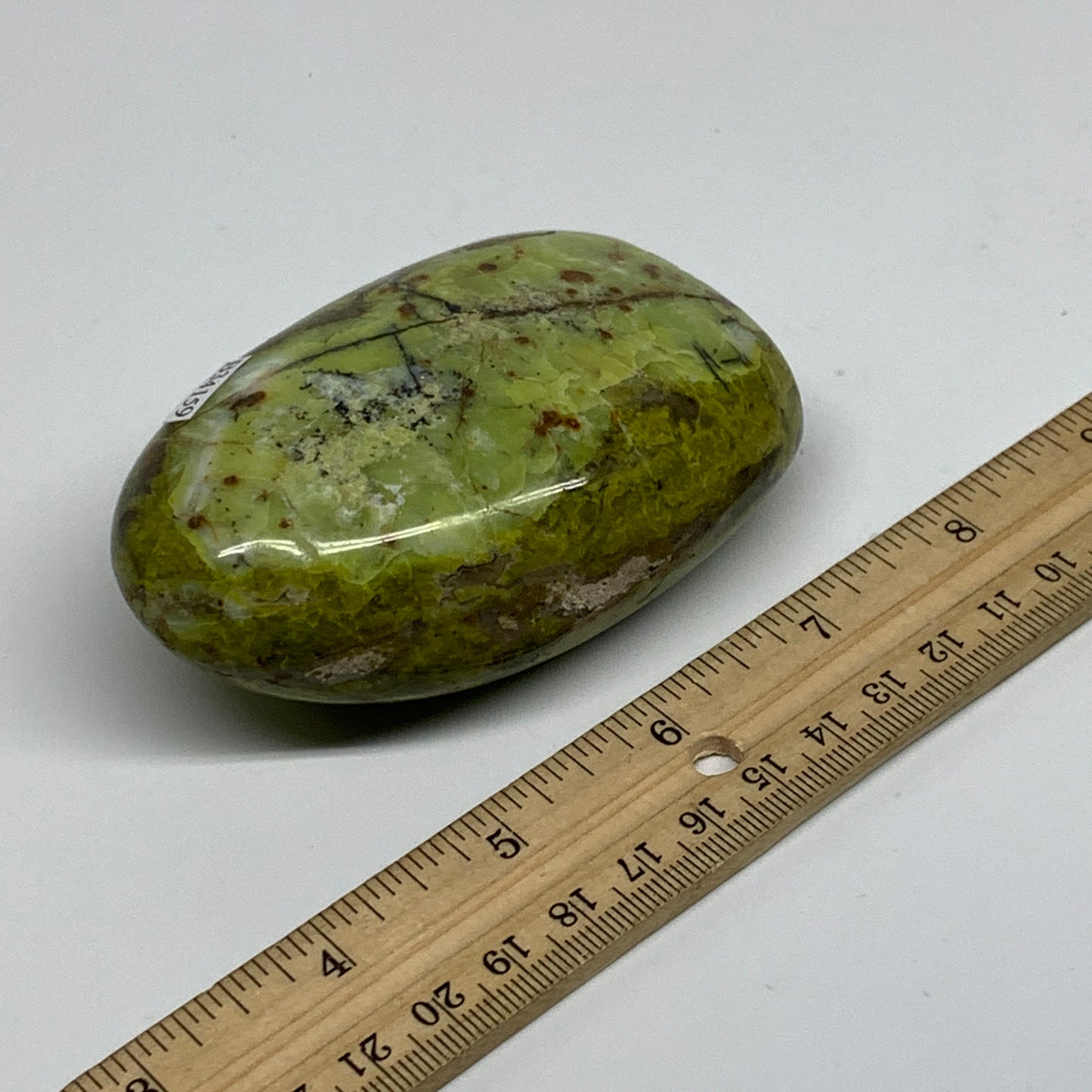 0.59 lbs, 3.4"x2.3"x.1.4", Green Opal Crystal Freeform Polished Gemstone, B34159
