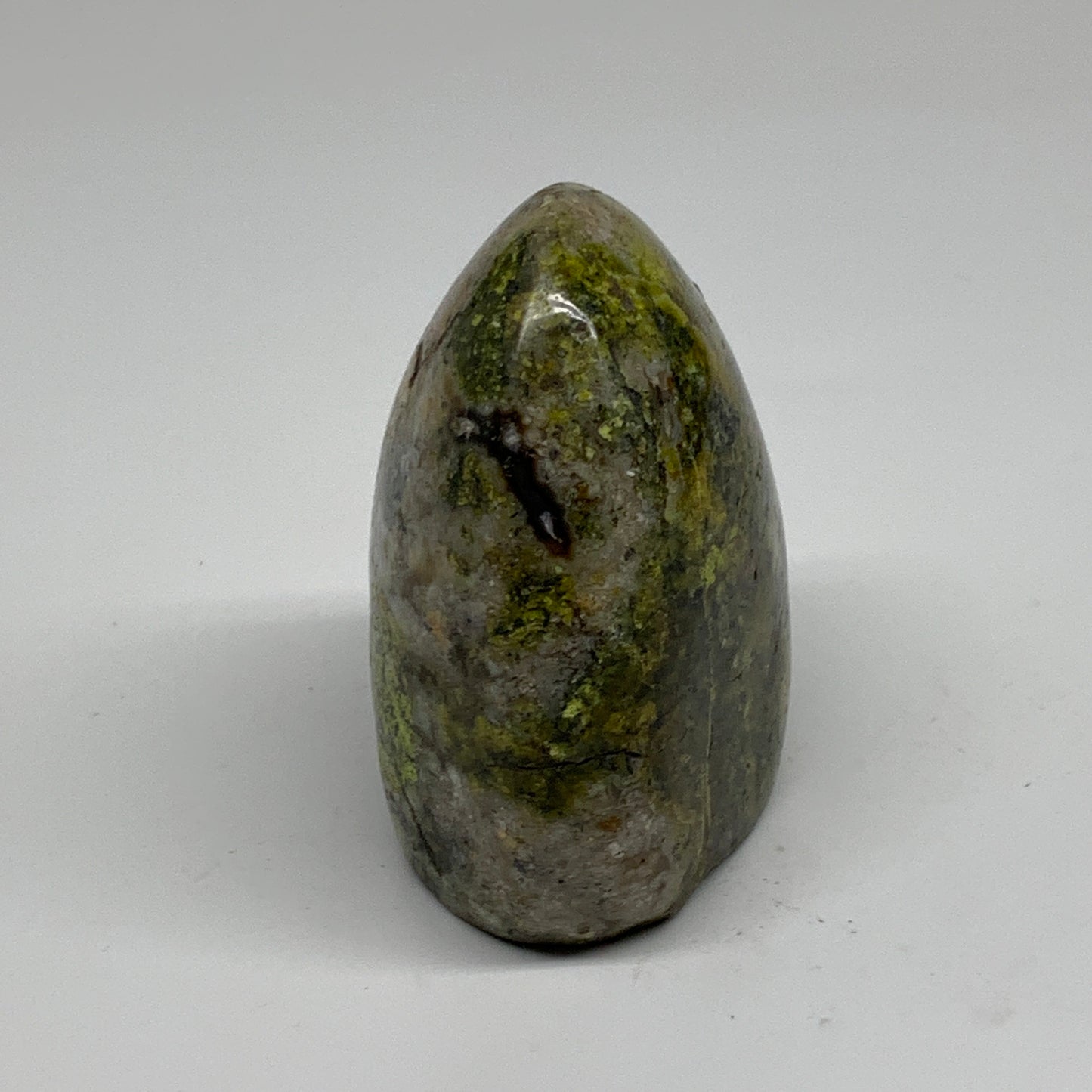 0.83 lbs, 3.4"x2.7"x1.9", Green Opal Crystal Freeform Polished Gemstone, B34185