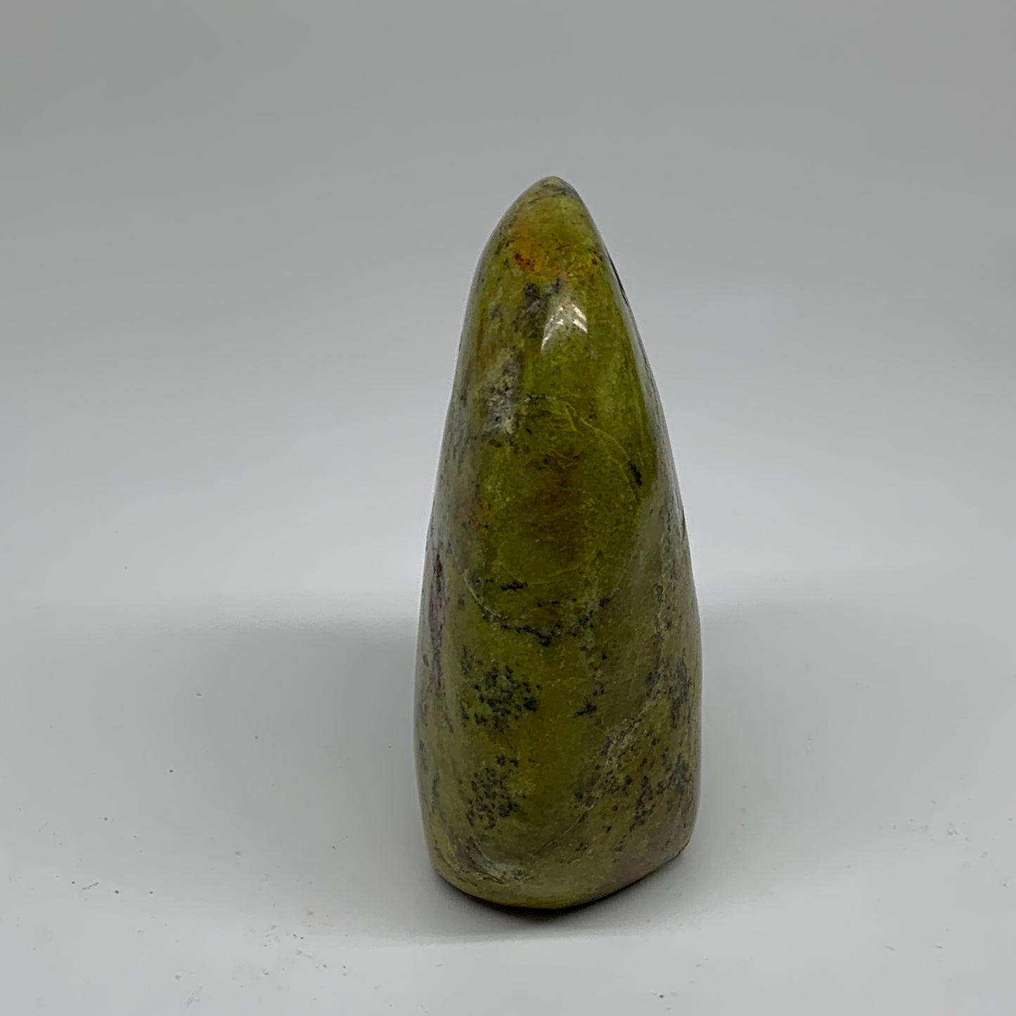 1.53 lbs, 4.9"x3.5"x2", Green Opal Crystal Freeform Polished Gemstone, B34187