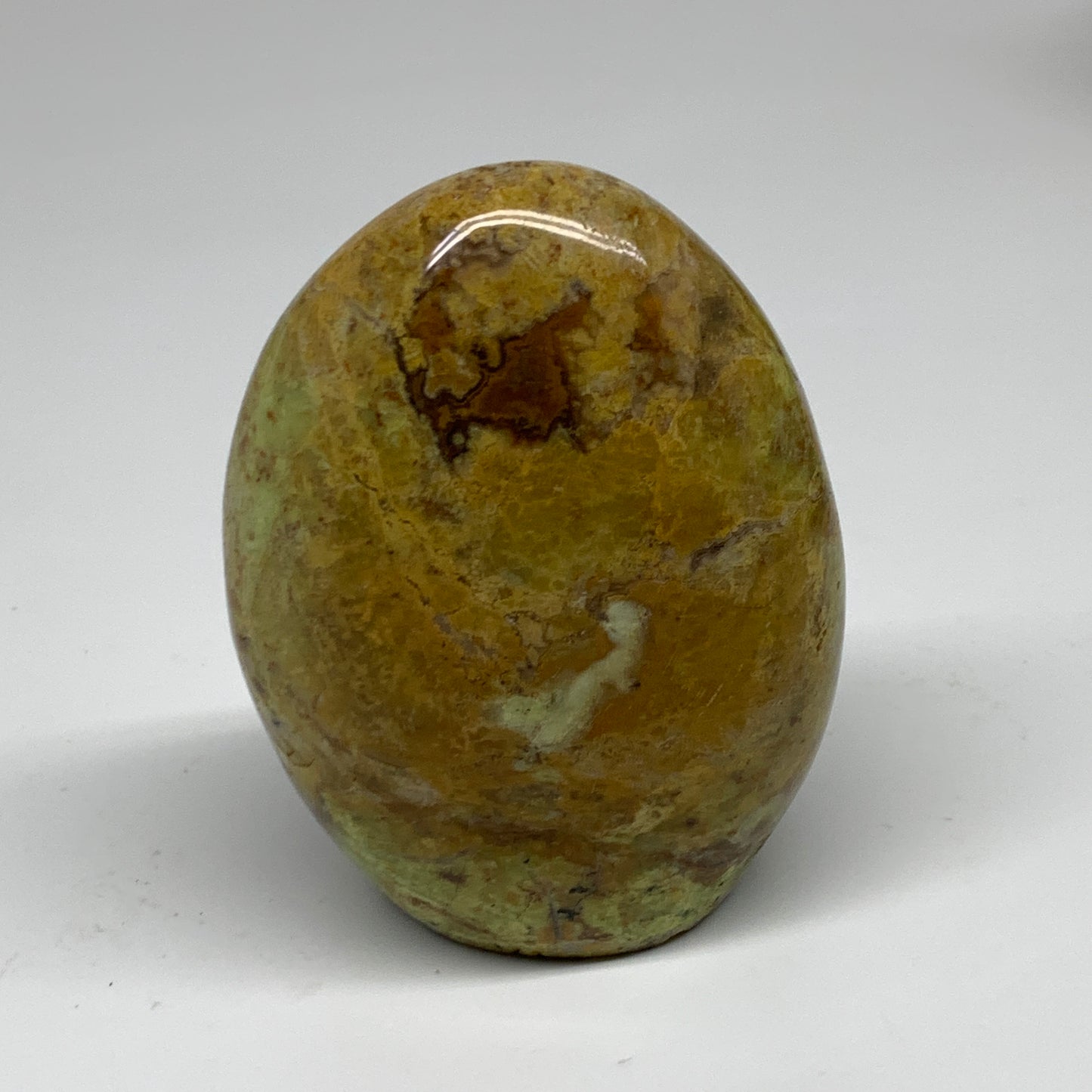 1.12 lbs, 4"x3"x2.2", Green Opal Crystal Freeform Polished Gemstone, B34189