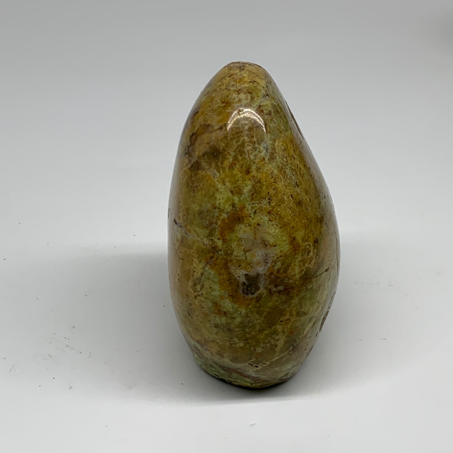 1.12 lbs, 4"x3"x2.2", Green Opal Crystal Freeform Polished Gemstone, B34189