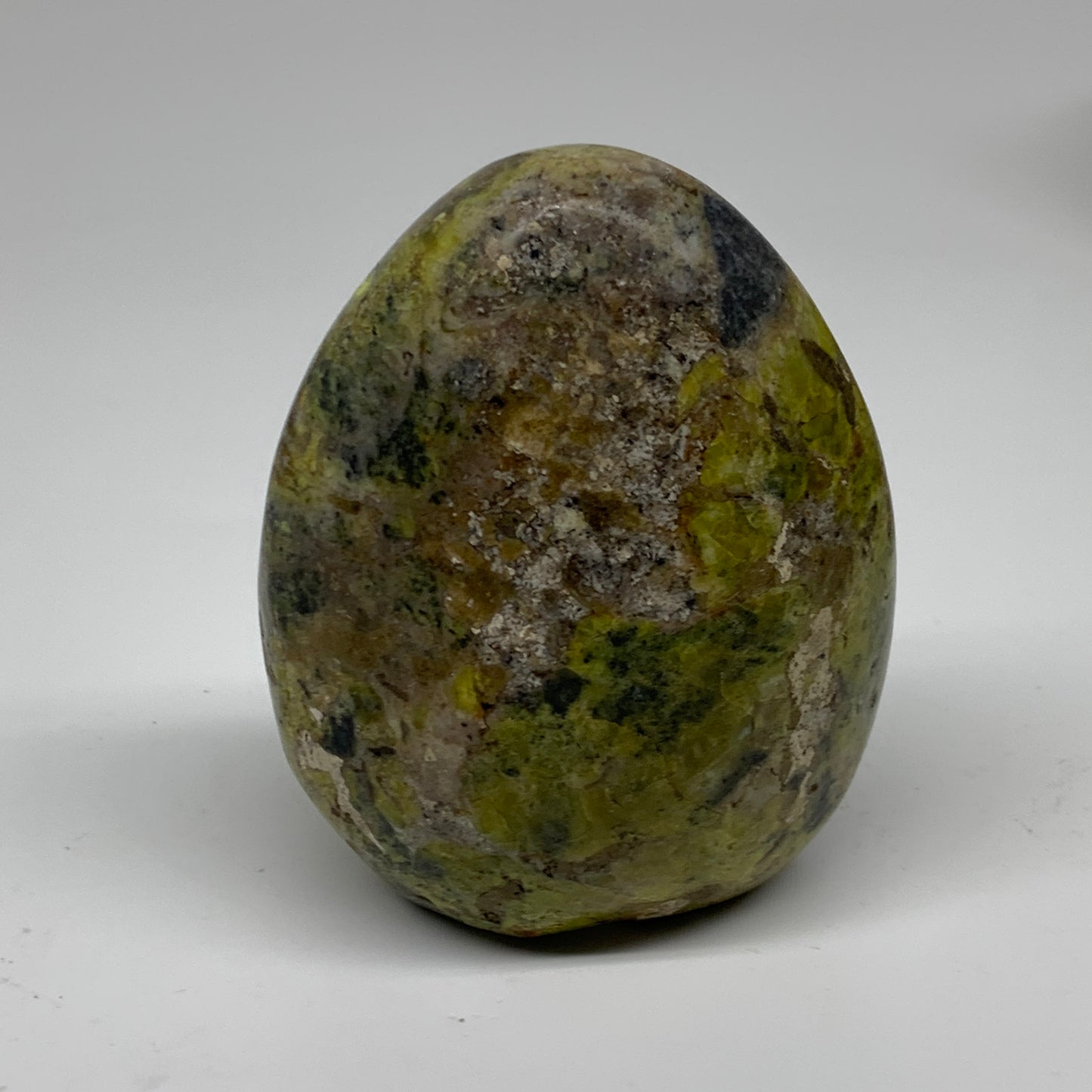 1.3 lbs, 4.3"x3.4"x2", Green Opal Crystal Freeform Polished Gemstone, B34192