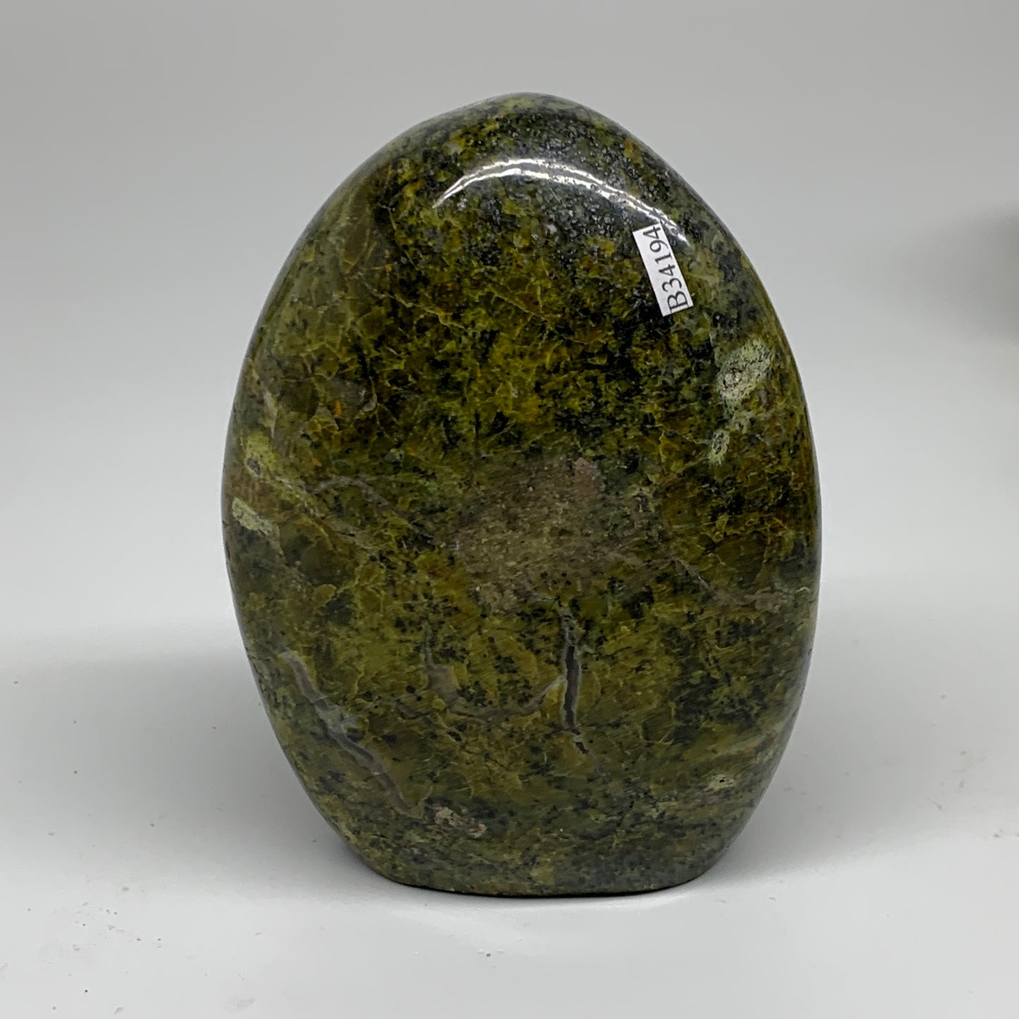 2.3 lbs, 5.1"x3.8"x2.5", Green Opal Crystal Freeform Polished Gemstone, B34194