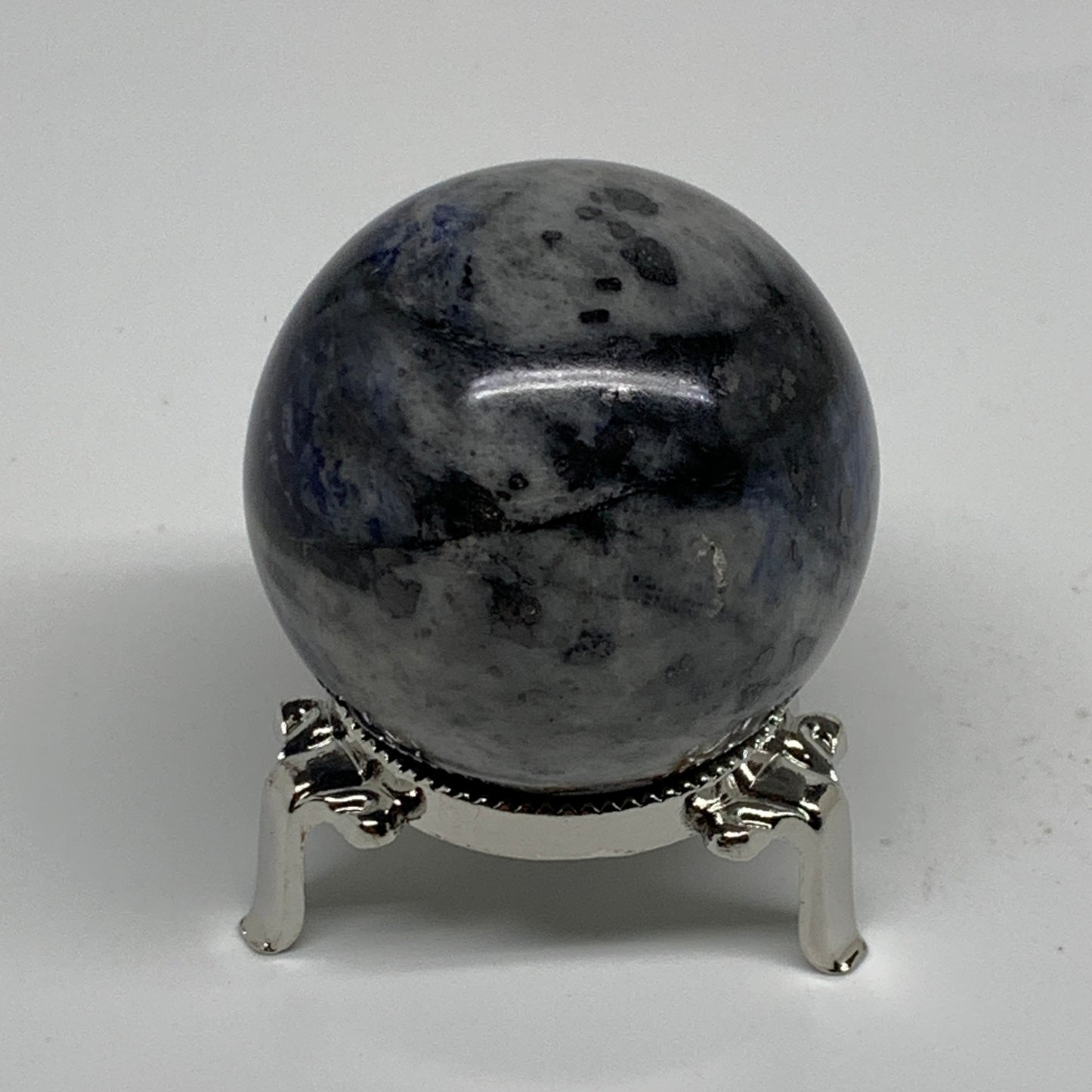 220g, 2.1"(52mm), Natural Sodalite Sphere Crystal Gemstone Ball @Brazil,B34216